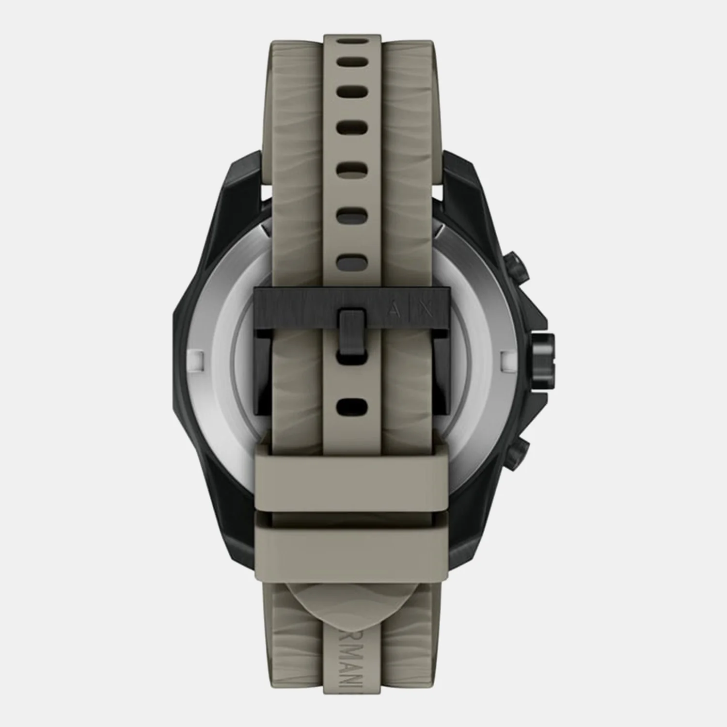 Men Quartz Grey Dial Chronograph Silicone Watch AX1971 - Image 3