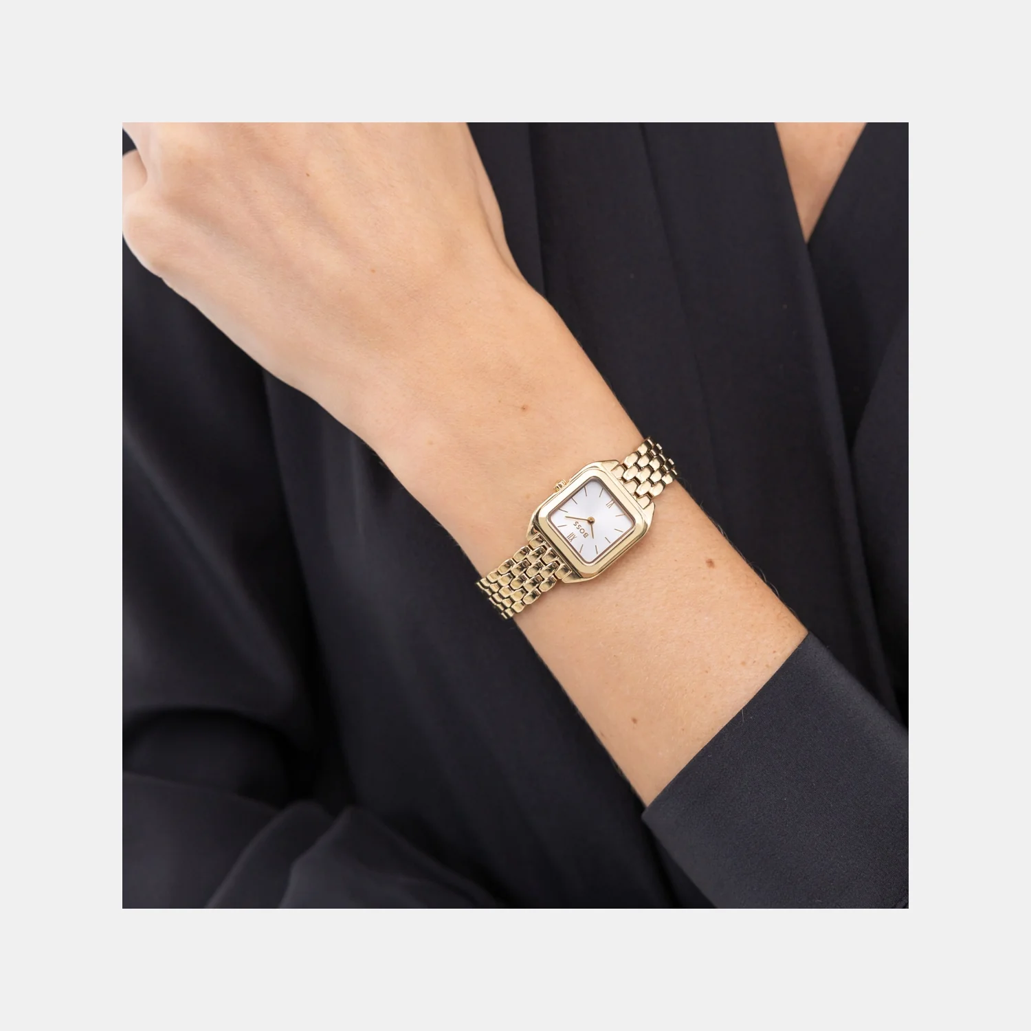 Mae Petite Women Quartz Silver White Dial Analog Stainless Steel Watch 1502823 - Image 6