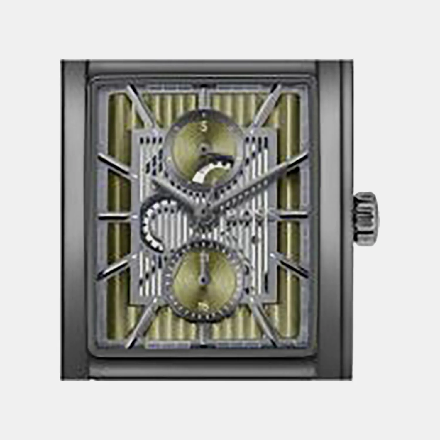 Principle Dress Multi Men Quartz Olive Green Dial Multi-Function Leather Watch 1514317 - Image 3