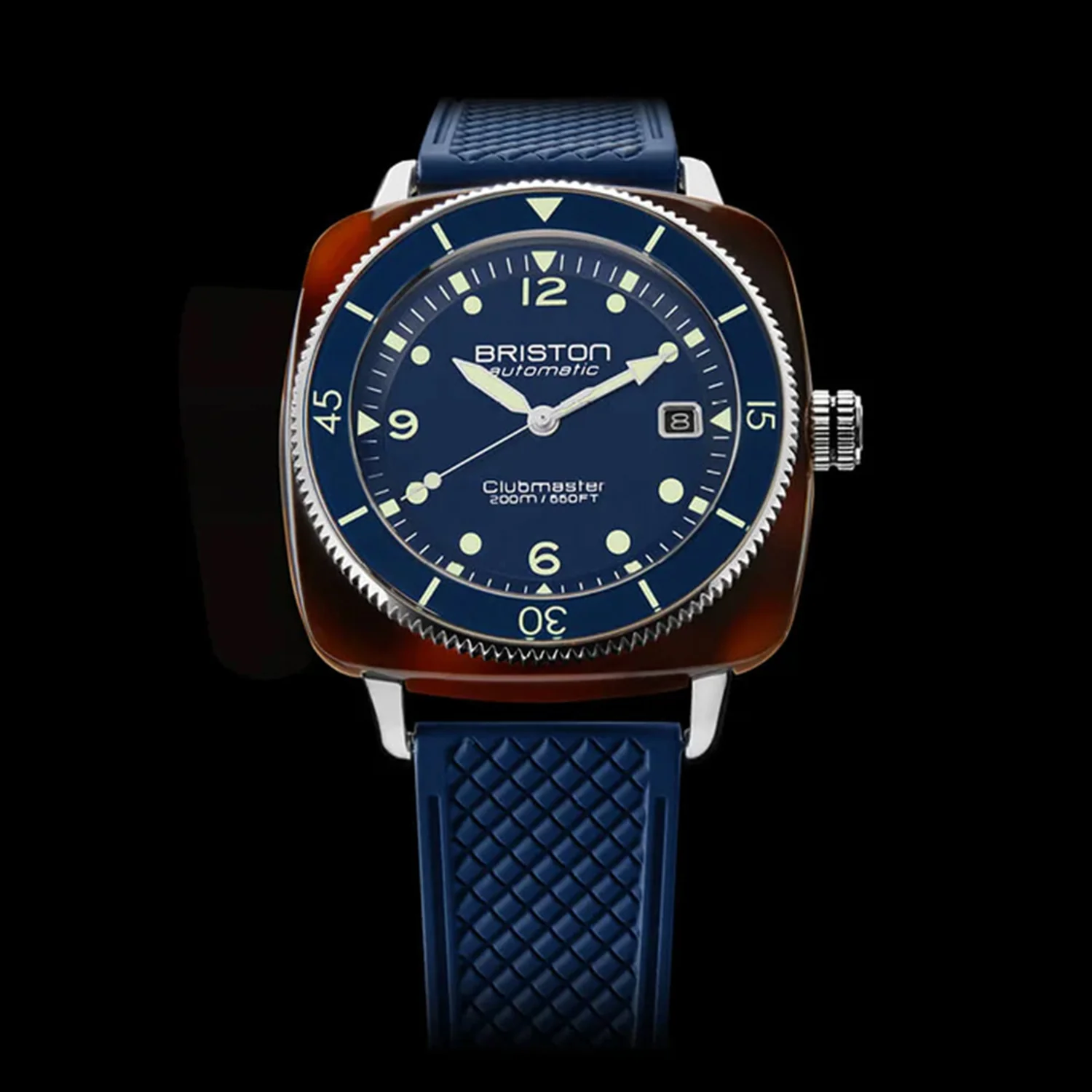 Clubmaster Legend Diver Men Automatic Navy Blue Dial Analog Rubber Watch 241740.SA.T.15.FNB - Image 4