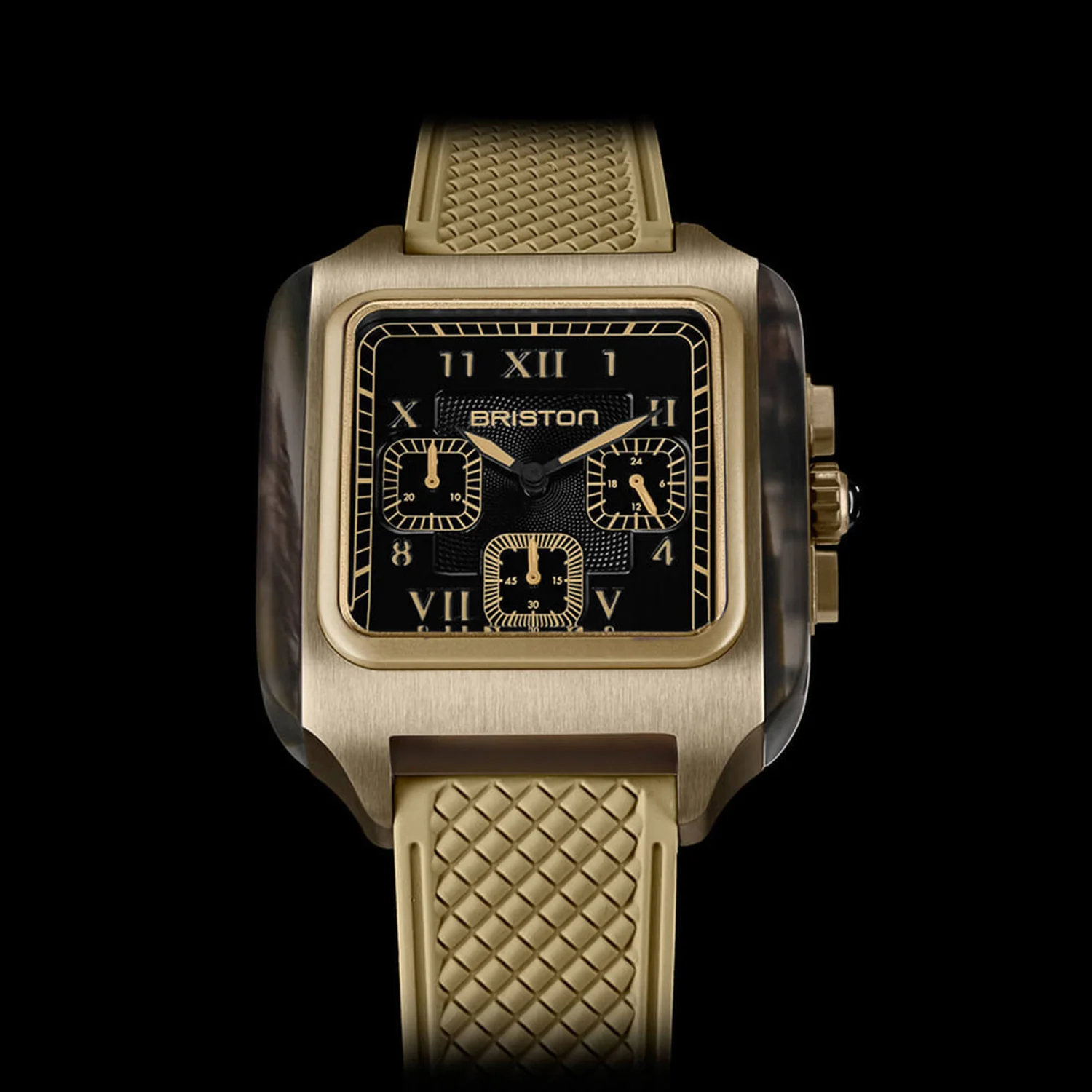 Unisex Quartz Black Dial Chronograph Rubber Watch 261838.PKAM.TJ.19.FK - Image 3