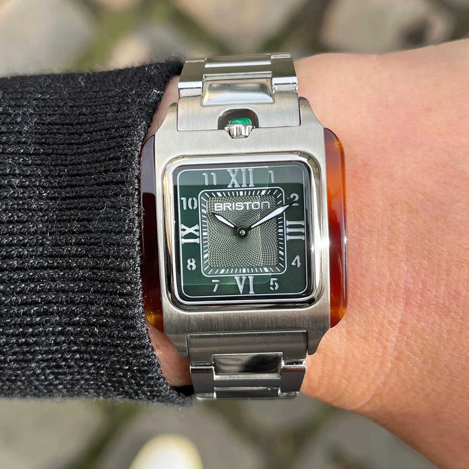 Women Quartz Green Dial Analog Stainless Steel Watch 262030.SA.T.10.SB - Image 4