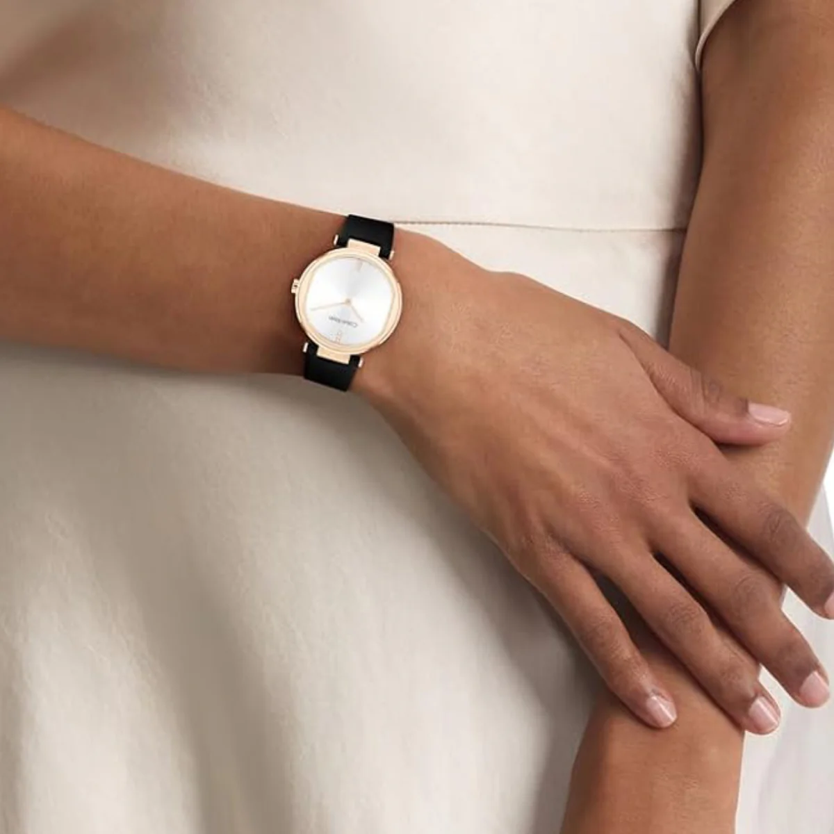 Sensations Women Quartz Silver Dial Analog Leather Watch 25100111 - Image 4