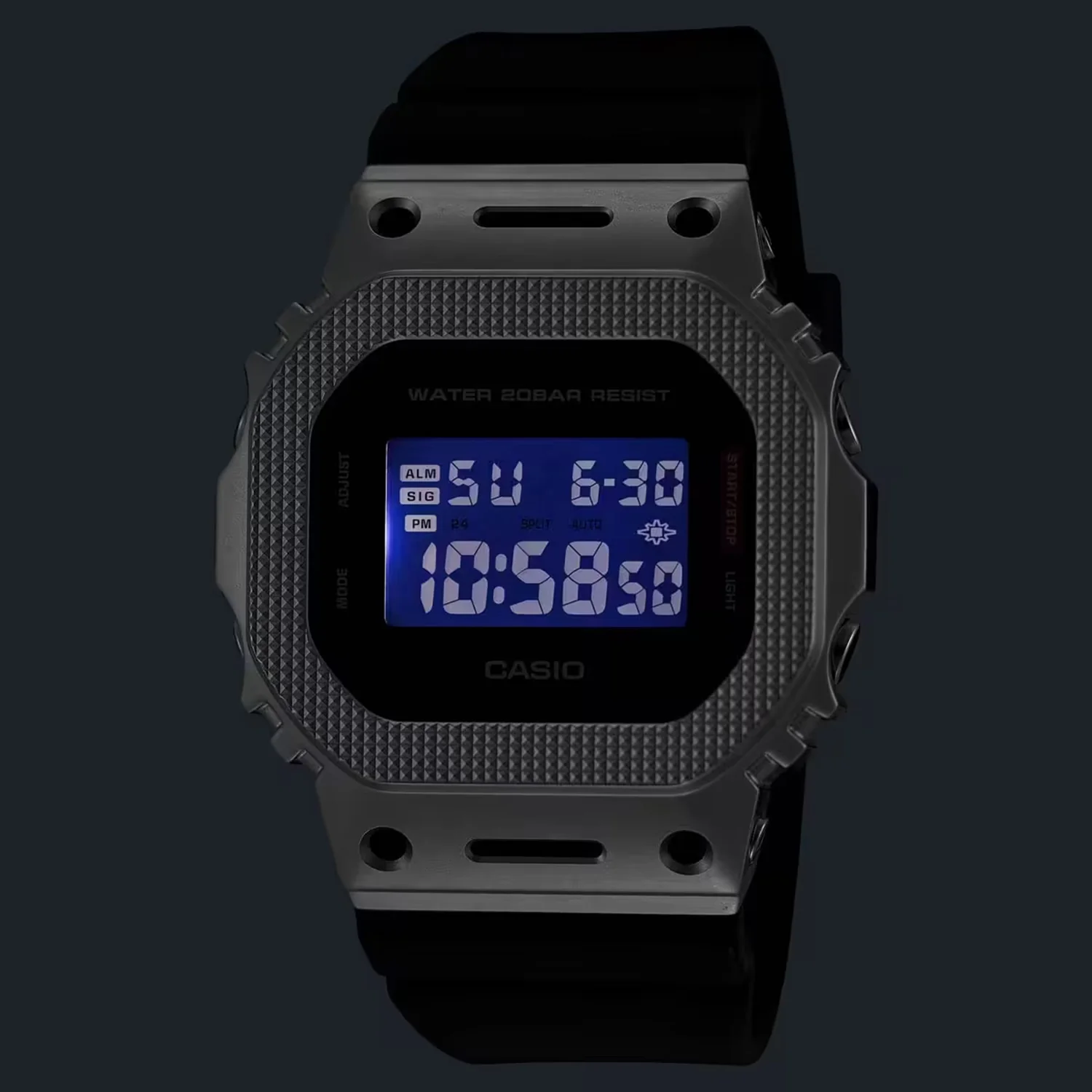 G-shock Men Quartz Black Dial Analog-Digital Resin Watch G1766 - Image 4
