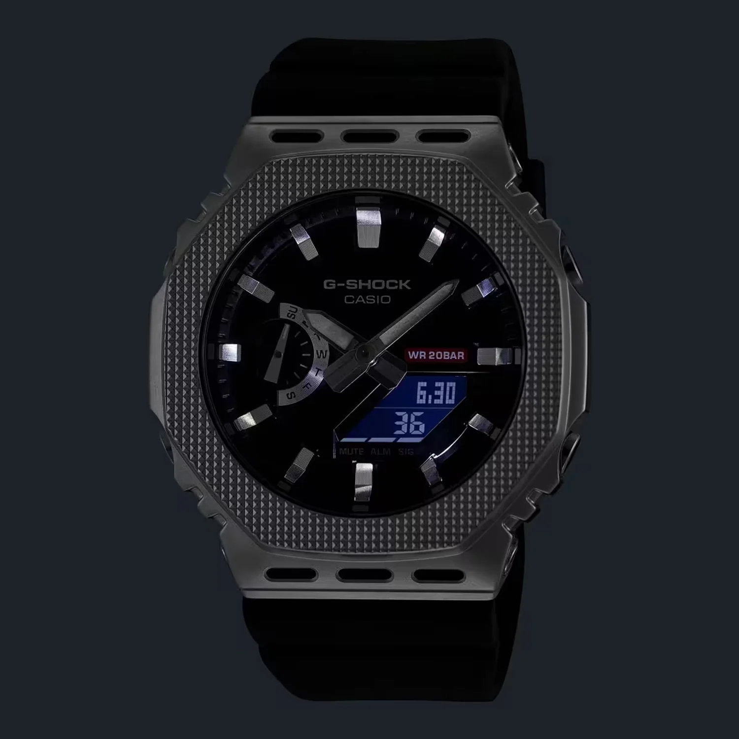 G-shock Men Quartz Black Dial Digital Resin Watch G1762 - Image 3