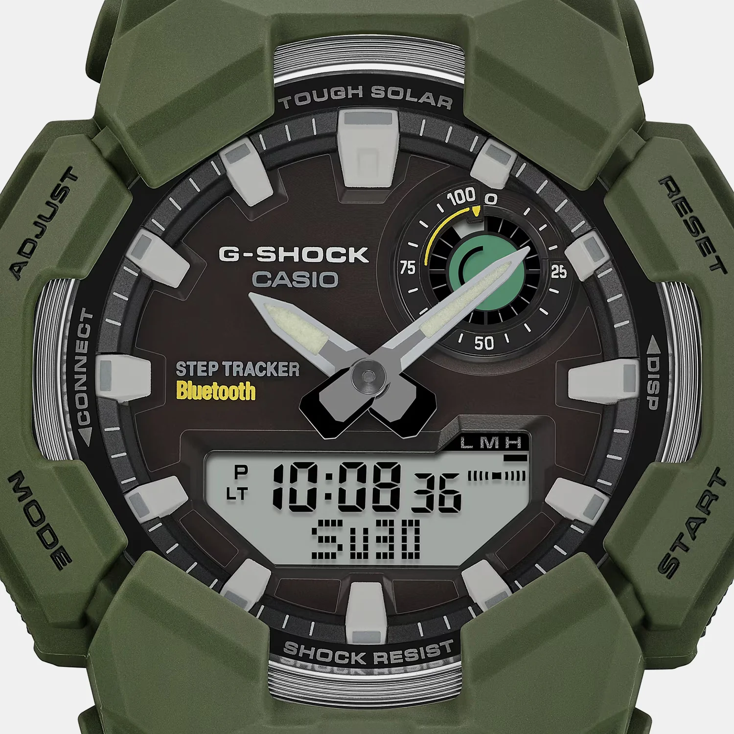 G-shock Men Solar Black Dial Analog-Digital Resin Watch G1756 - Image 4