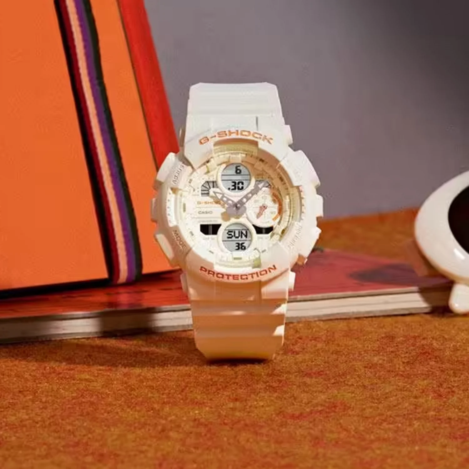 G-shock Women Quartz Cream Dial Analog-Digital Resin Watch G1780 - Image 3