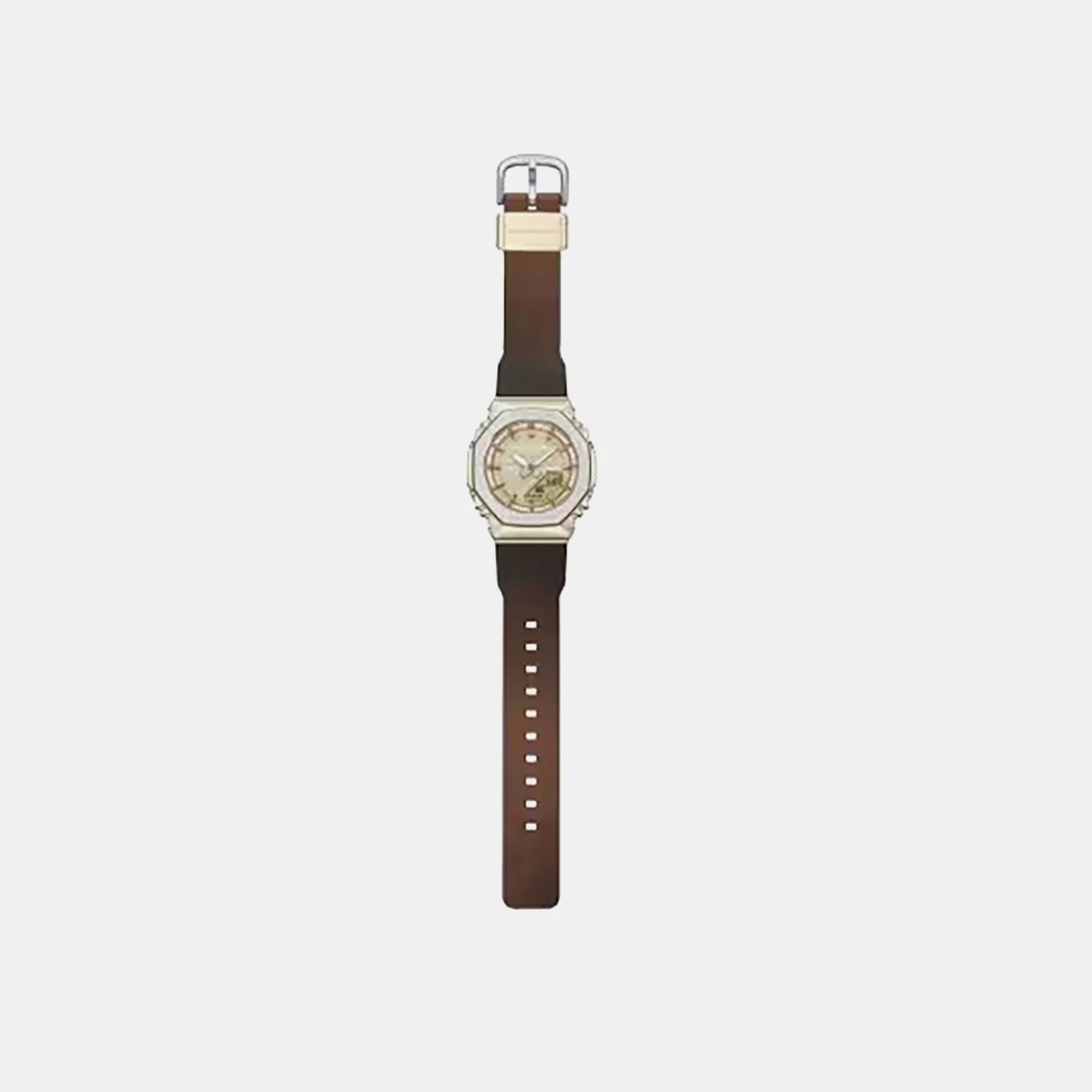G-Shock Women Quartz Gold Dial Analog-Digital Leather Watch G1783 - Image 4