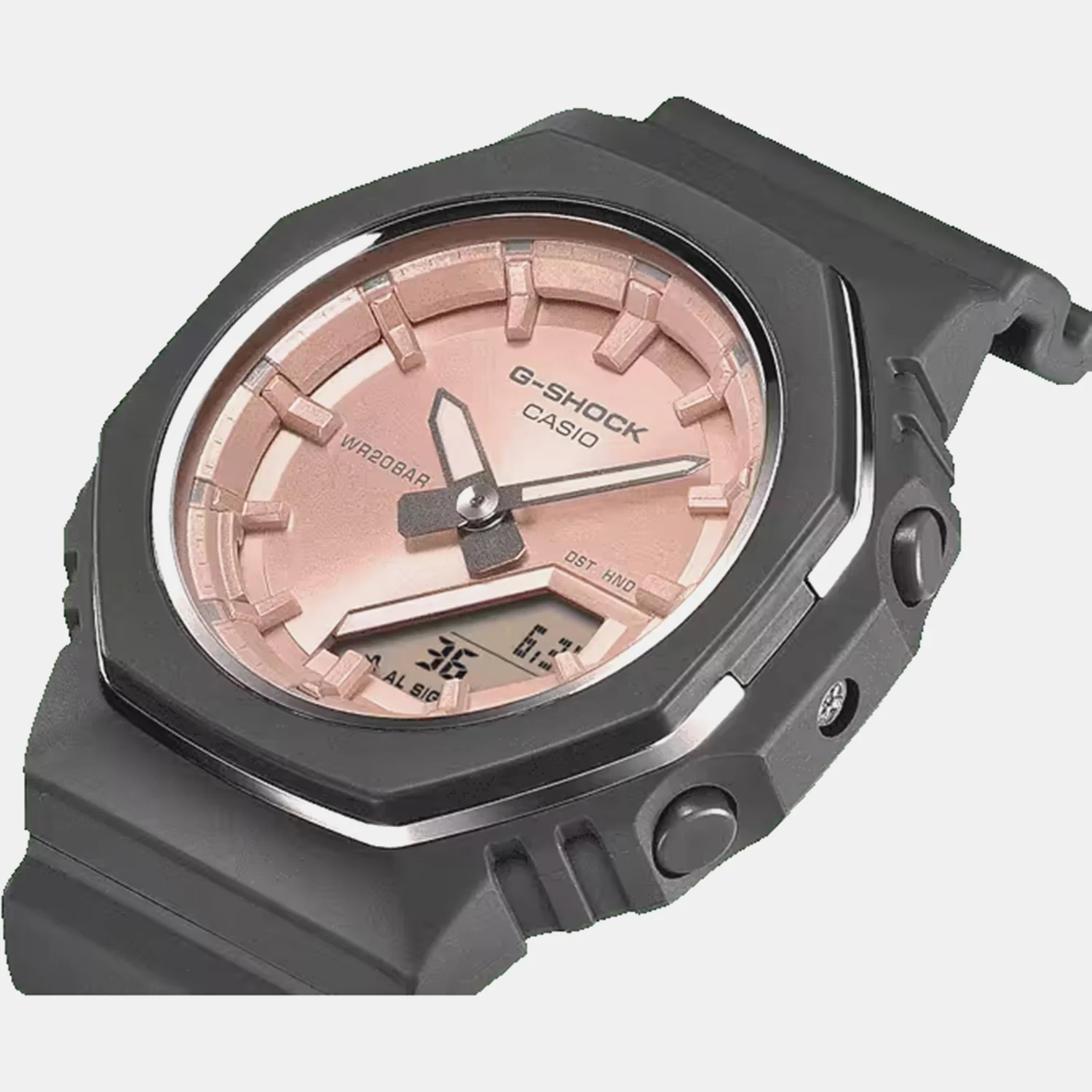 G-shock Women Quartz Light Pink Dial Analog-Digital Resin Watch G1778 - Image 3