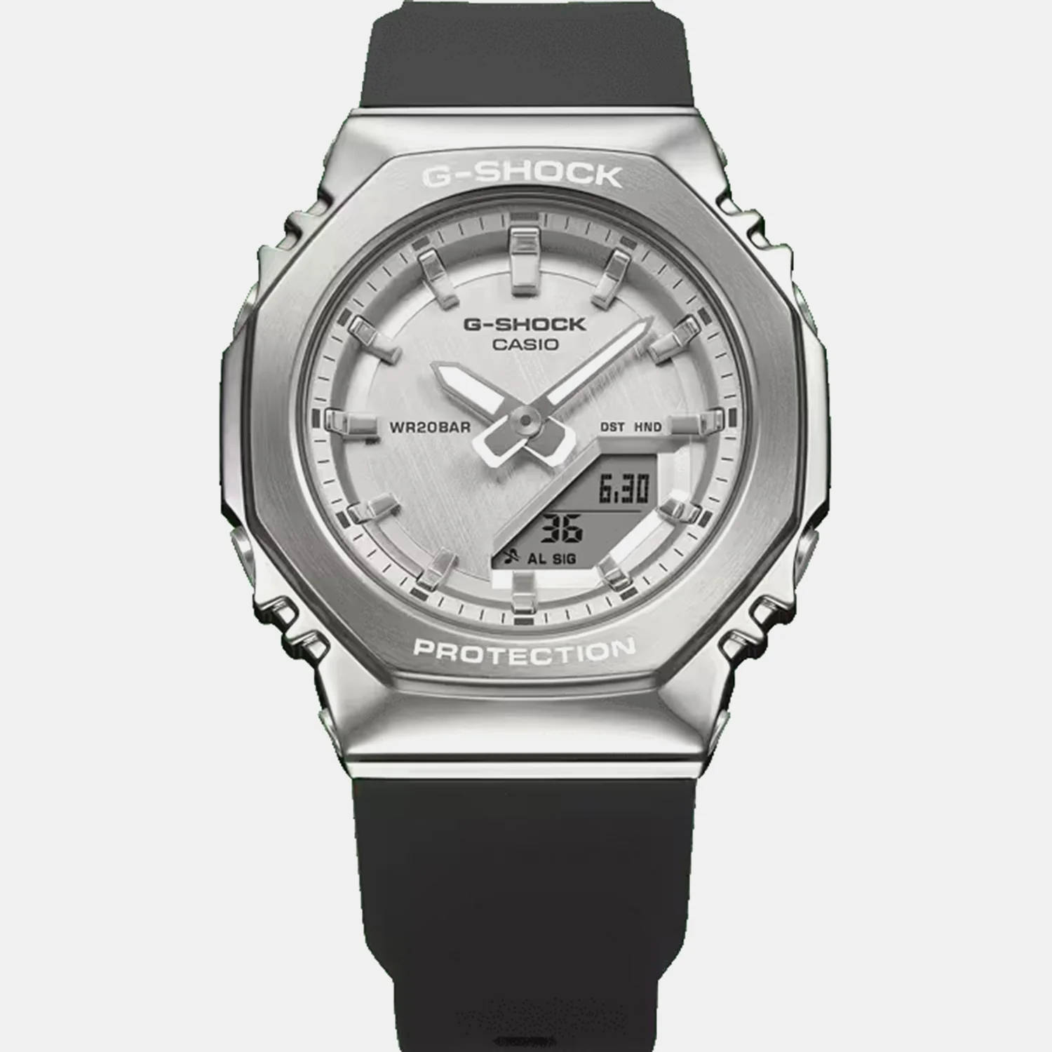 G-shock Women Quartz Silver Dial Analog-Digital Resin Watch G1782 - Image 3