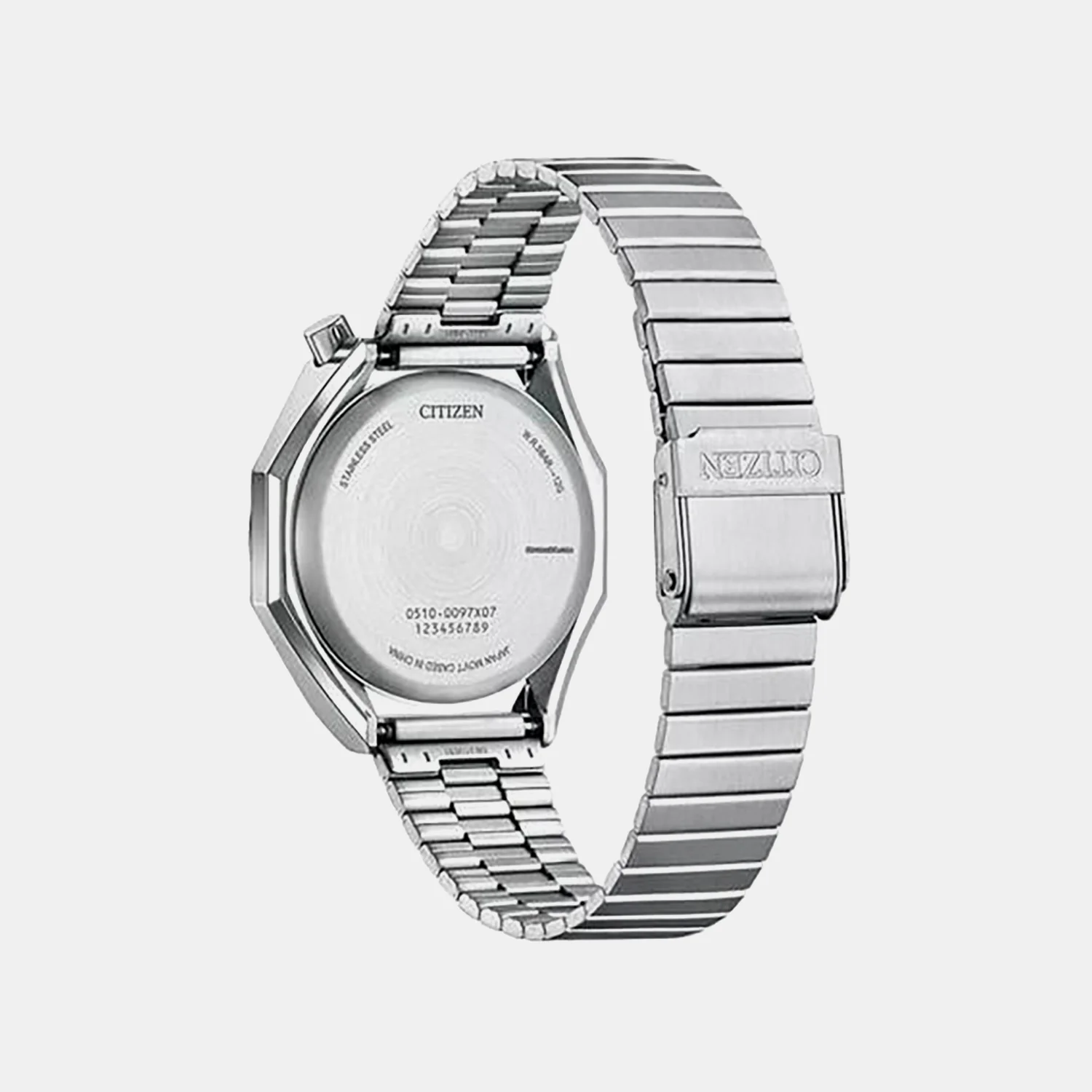 Tsuno Men Quartz Black Dial Chronograph Steel Watch AN3700-54E - Image 4