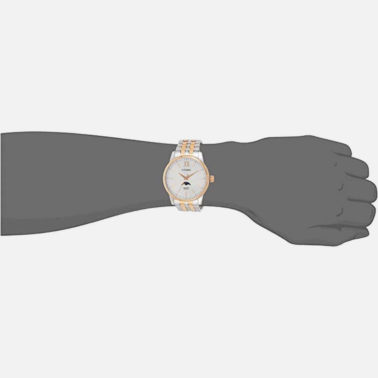 Men Quartz Silver Dial Analog Stainless Steel Watch AK5006-58A - Image 4