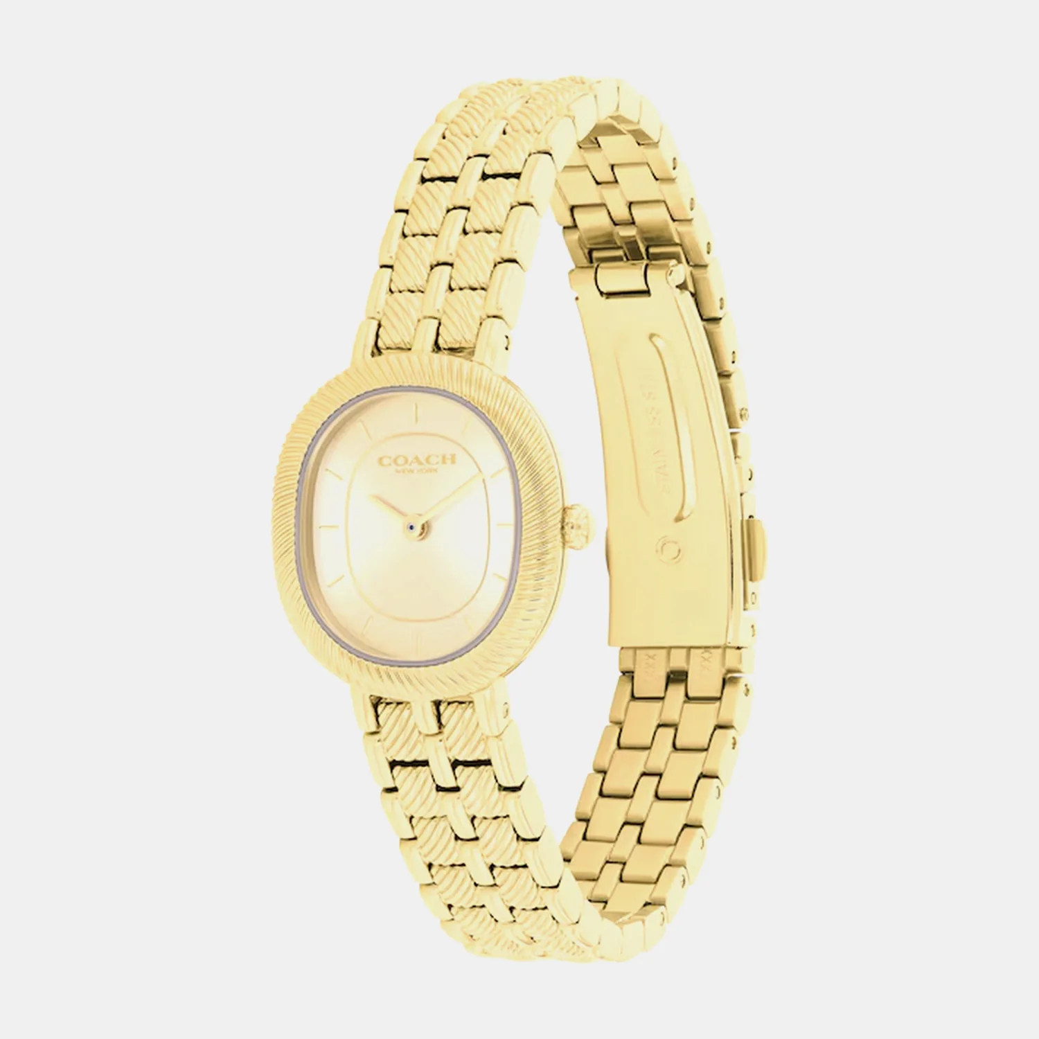 Harlow Women Quartz Gold Dial Analog Stainless Steel Watch 14504660 - Image 3