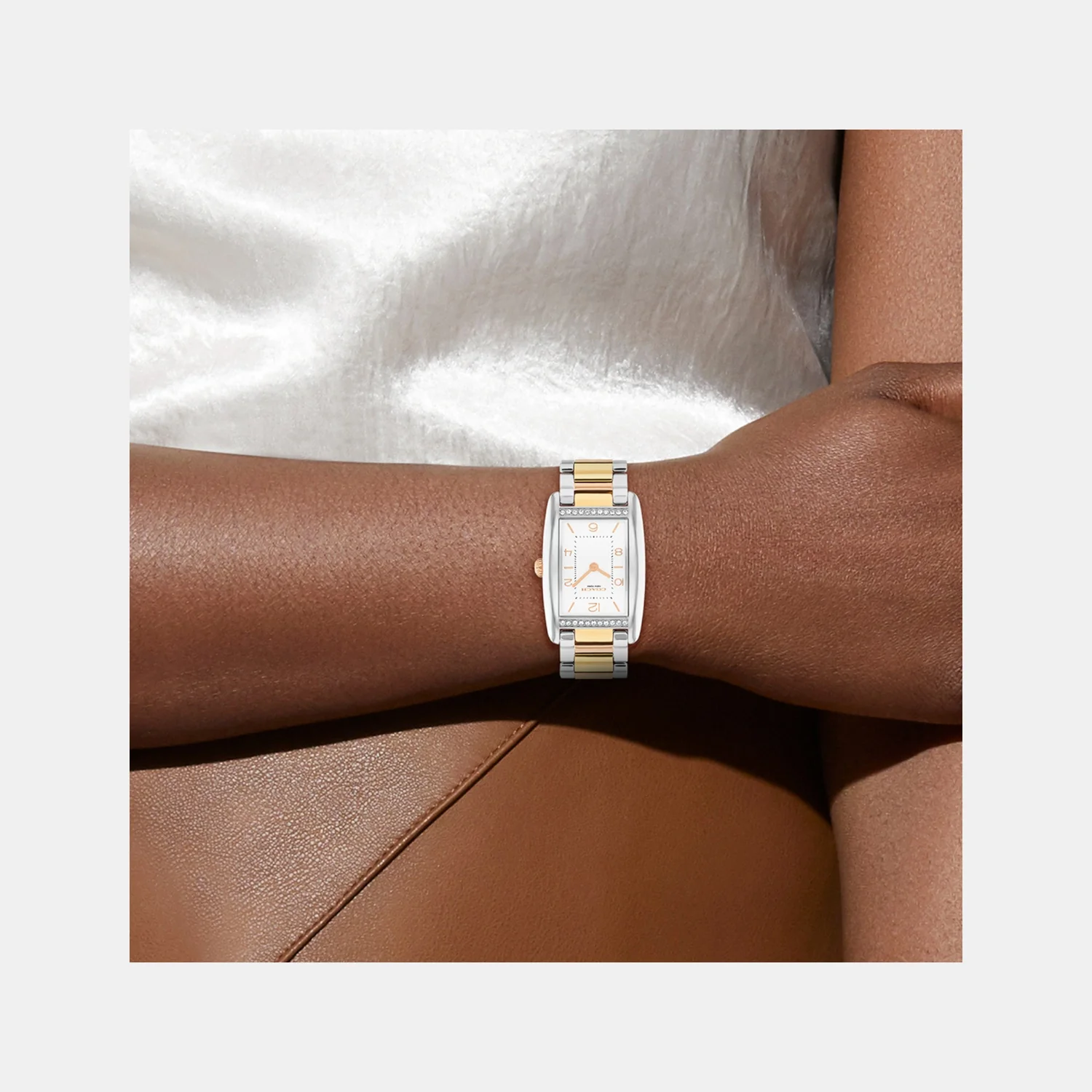 Reese Women Quartz Silver White Dial Analog Stainless Steel Watch 14504560 - Image 4