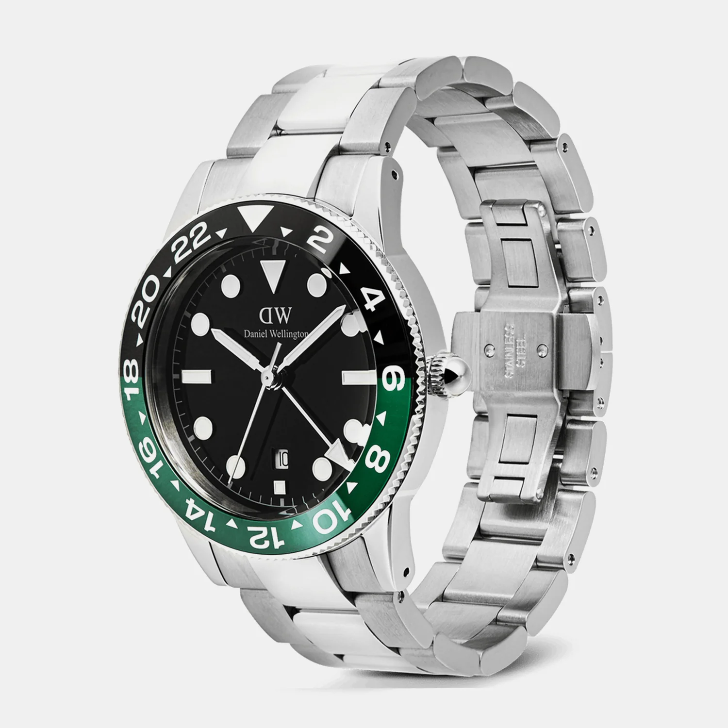 Iconic Men Quartz Black Dial Analog Stainless Steel Watch DW00100920K - Image 3