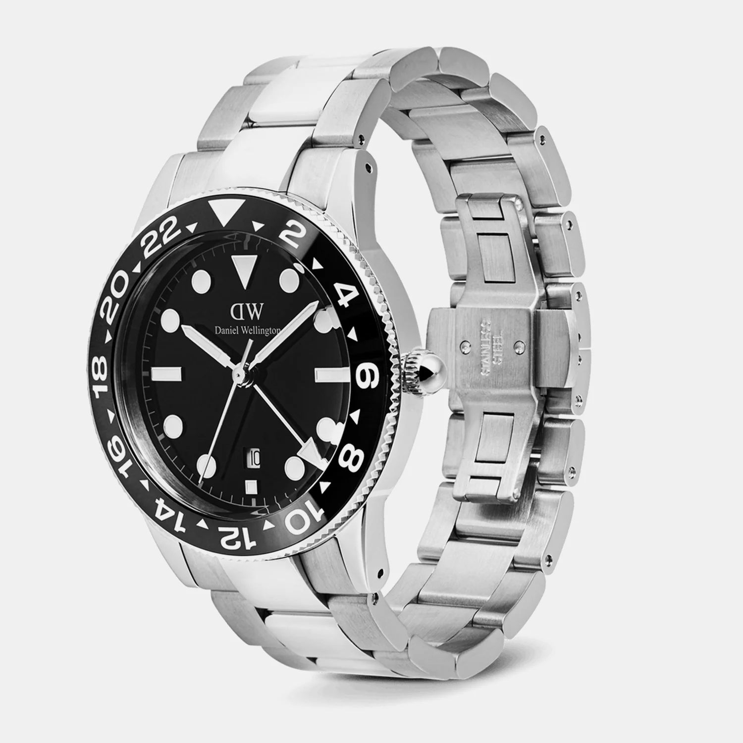 Iconic Men Quartz Black Dial Analog Stainless Steel Watch DW00100919K - Image 4