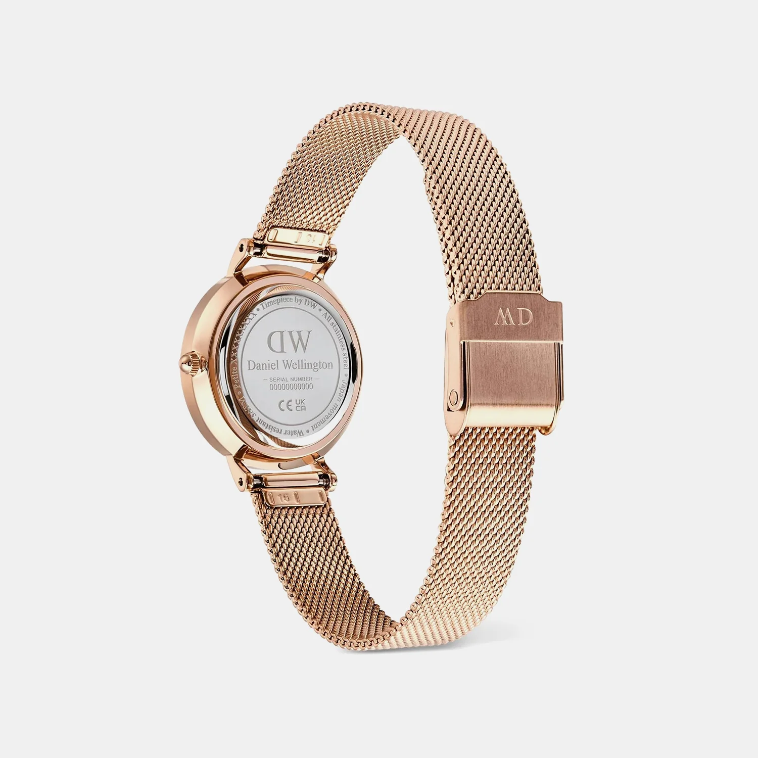 Petite Women Quartz White Dial Analog Mesh Watch DW00100856K - Image 5