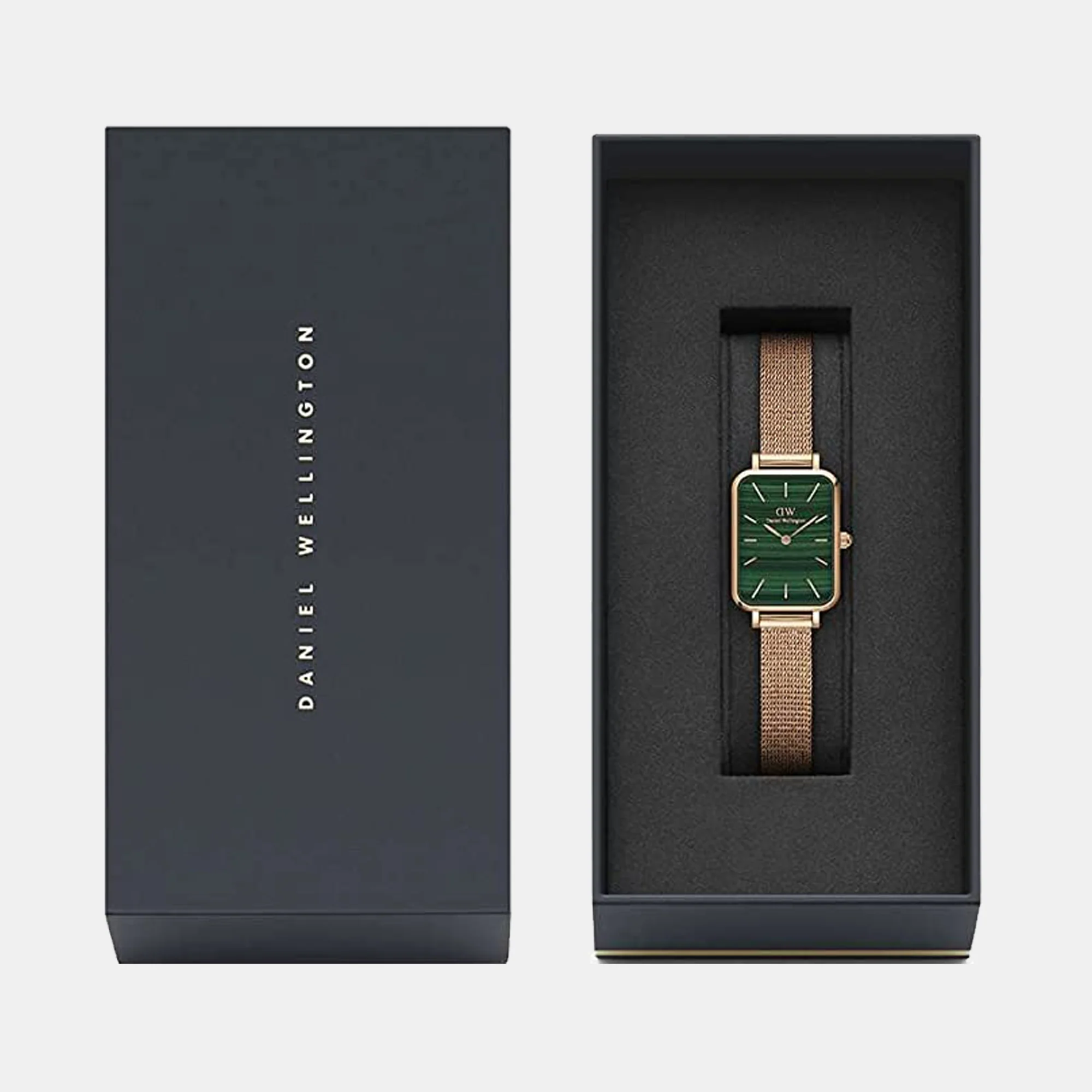 Quadro Women Quartz Green Dial Analog Stainless Steel Watch DW00100437 - Image 5