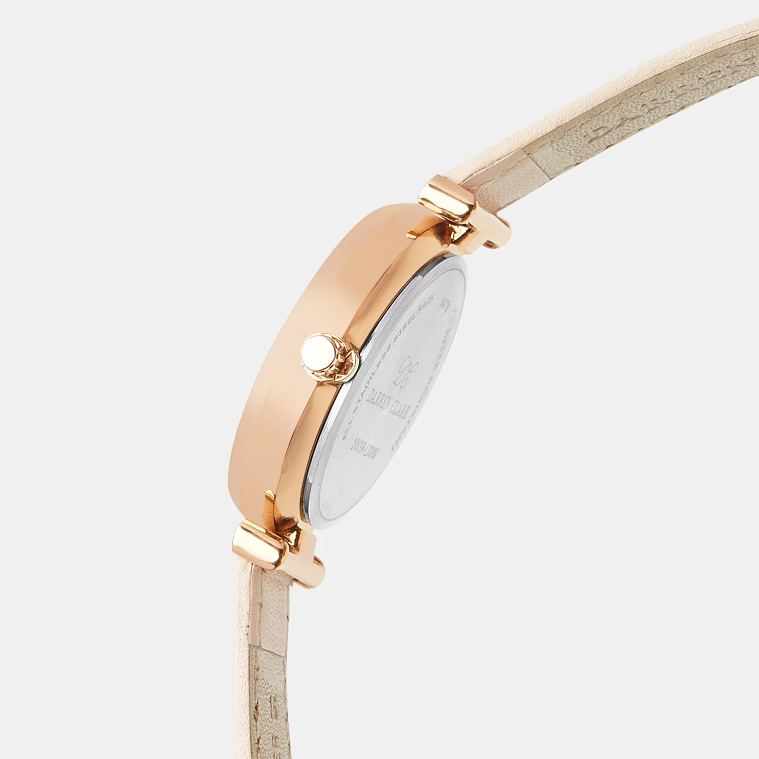 Women Quartz Beige Dial Chronograph Leather Watch 2003R-L0309 - Image 3