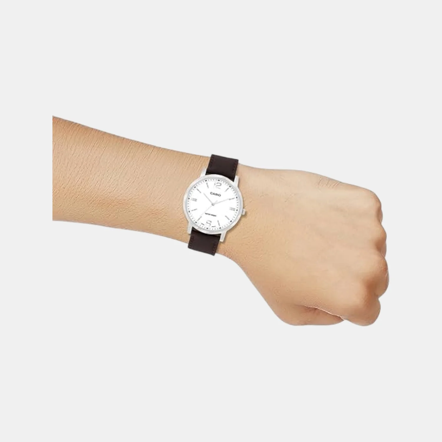 Enticer Men Quartz White Dial Analog Leather Watch A2440 - Image 3