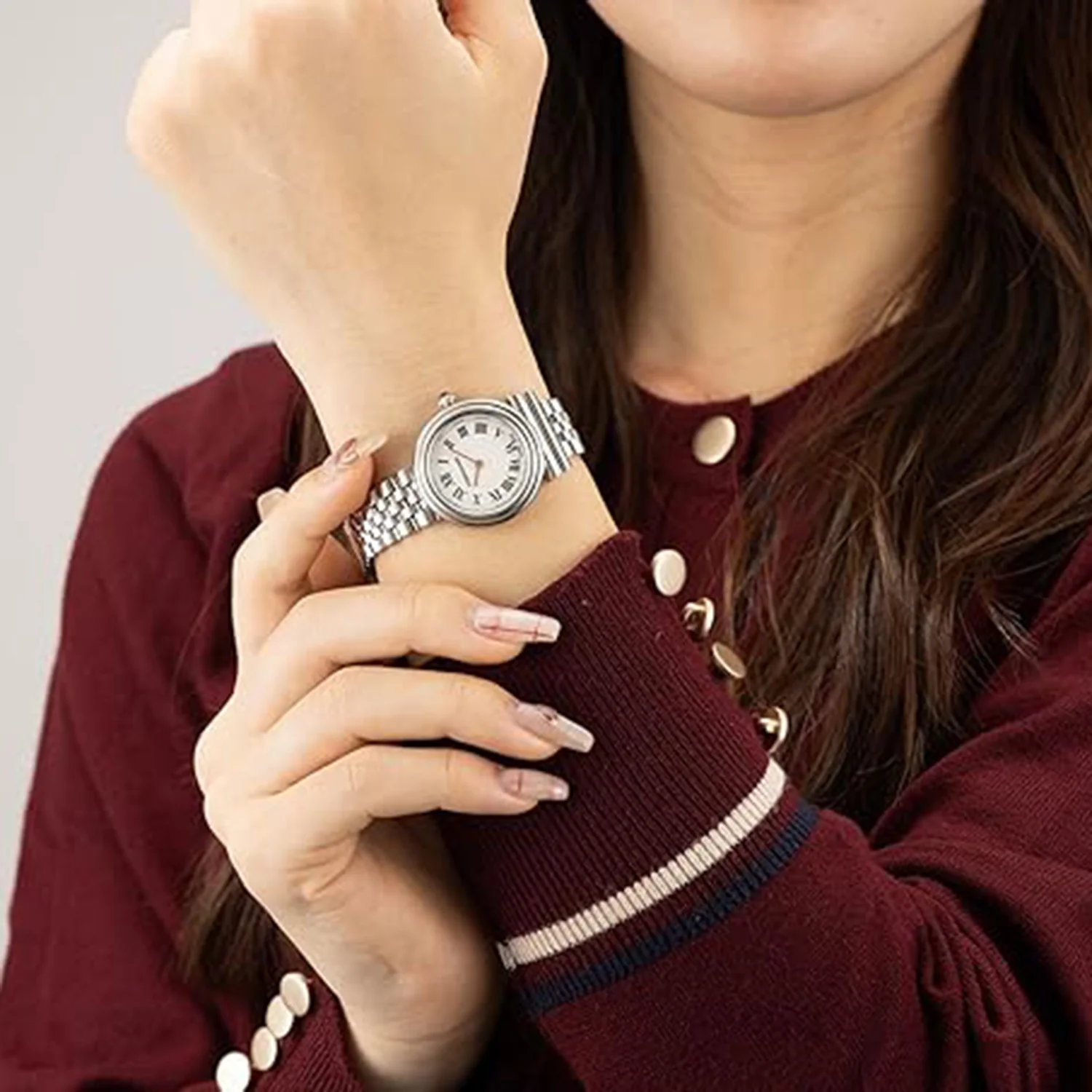 Gancini Women Quartz Silver Dial Analog Stainless Steel Watch SFMV01524 - Image 5