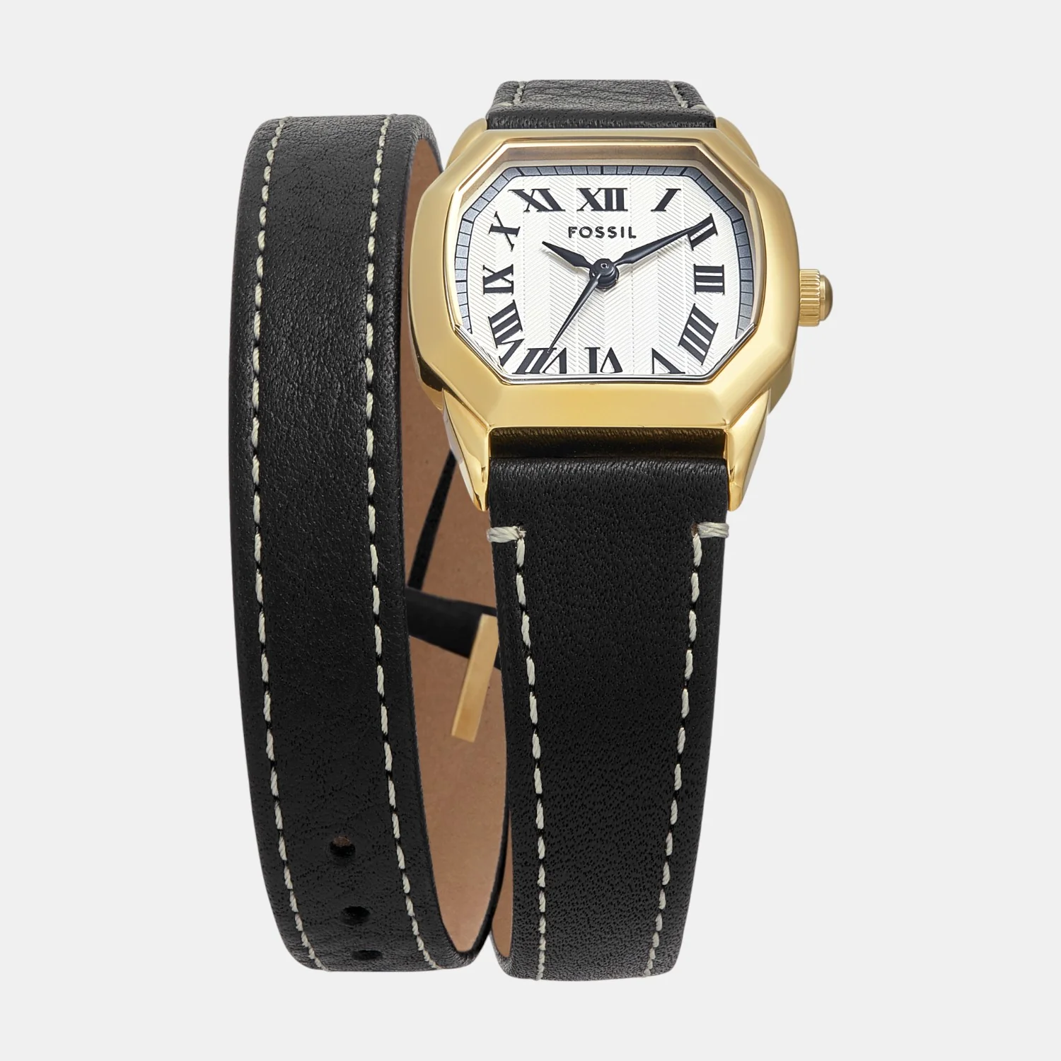 Harlow Women Quartz Cream Dial Analog Leather Watch ES5404 - Image 3