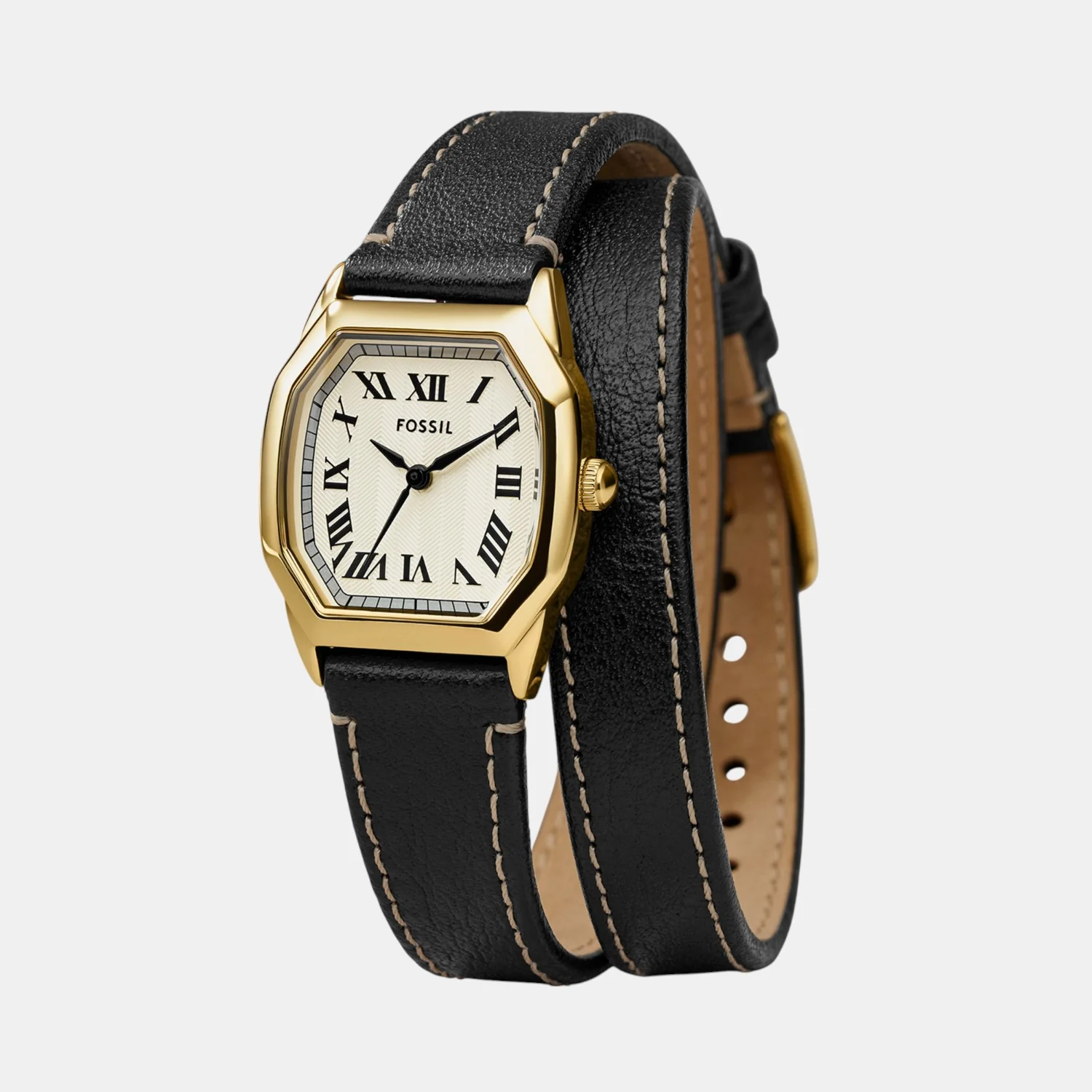 Harlow Women Quartz Cream Dial Analog Leather Watch ES5404 - Image 6