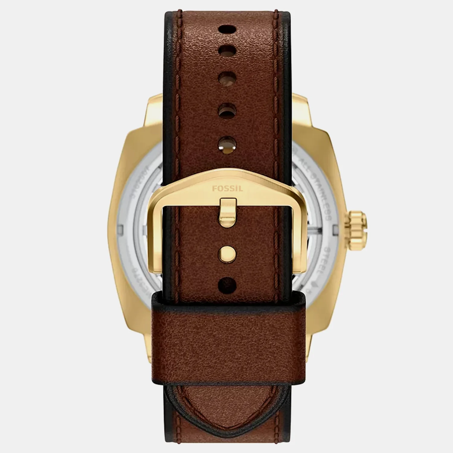 Men Automatic Gold Dial Analog Leather Watch ME3278 - Image 10