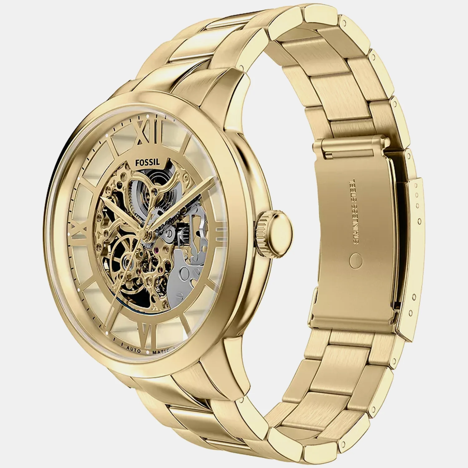 Men Automatic Gold Dial Analog Stainless Steel Watch ME3280 - Image 5