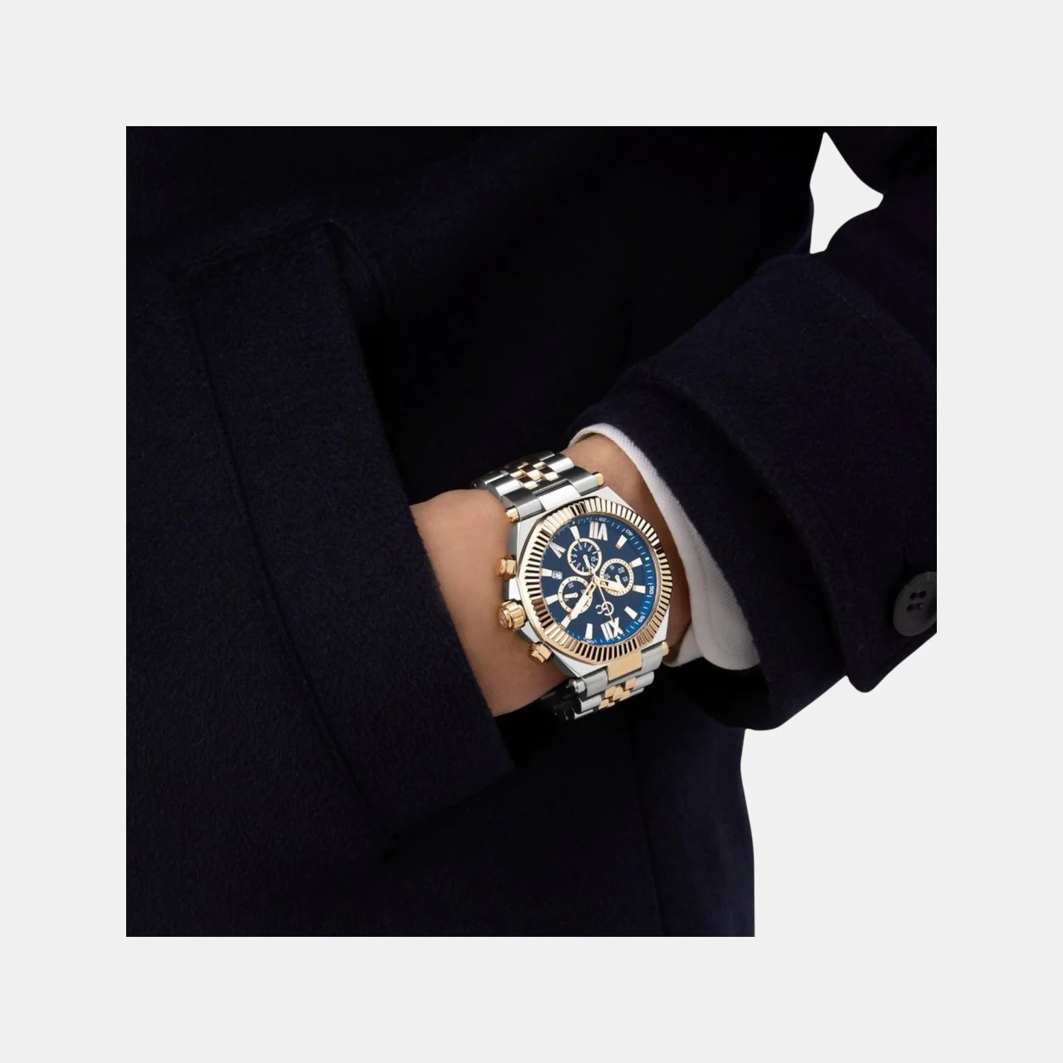 Gc Atlas Men Quartz Blue Dial Chronograph Stainless Steel Watch Z66002G7 - Image 10