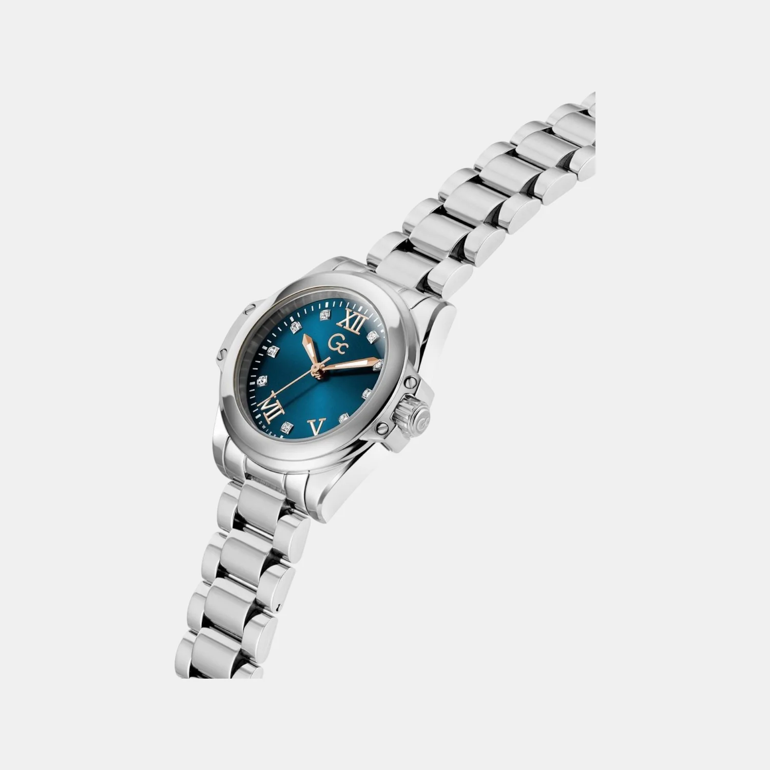 Gc Bolt Lady Mini Women Quartz Blue Dial Analog Stainless Steel Watch Z58004L7 - Image 6