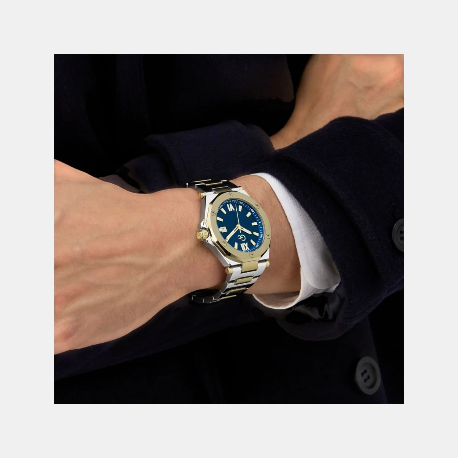 Gc Legacy Sleek Men Quartz Blue Dial Analog Stainless Steel Watch Z67003G7 - Image 4