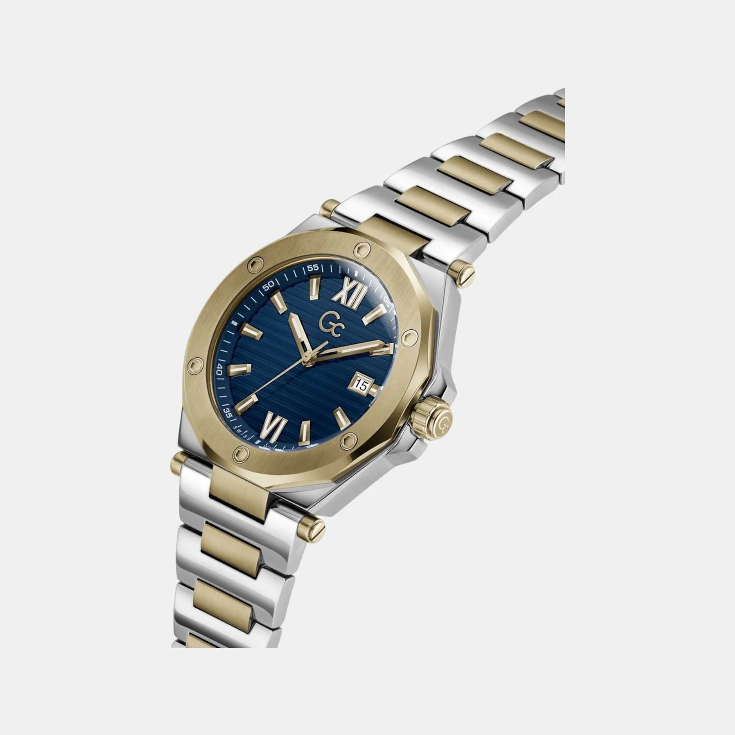 Gc Legacy Sleek Men Quartz Blue Dial Analog Stainless Steel Watch Z67003G7 - Image 5