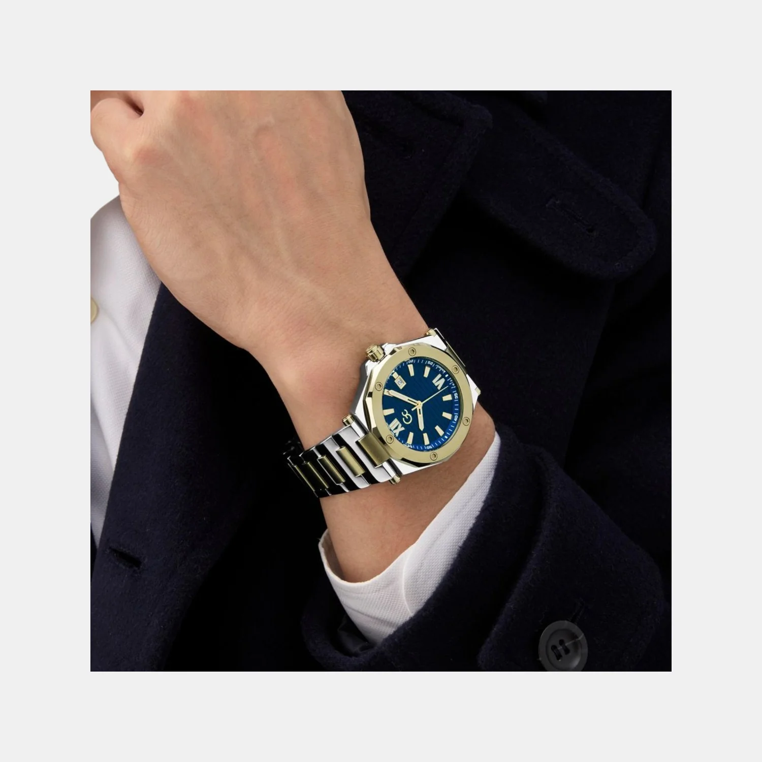 Gc Legacy Sleek Men Quartz Blue Dial Analog Stainless Steel Watch Z67003G7 - Image 8