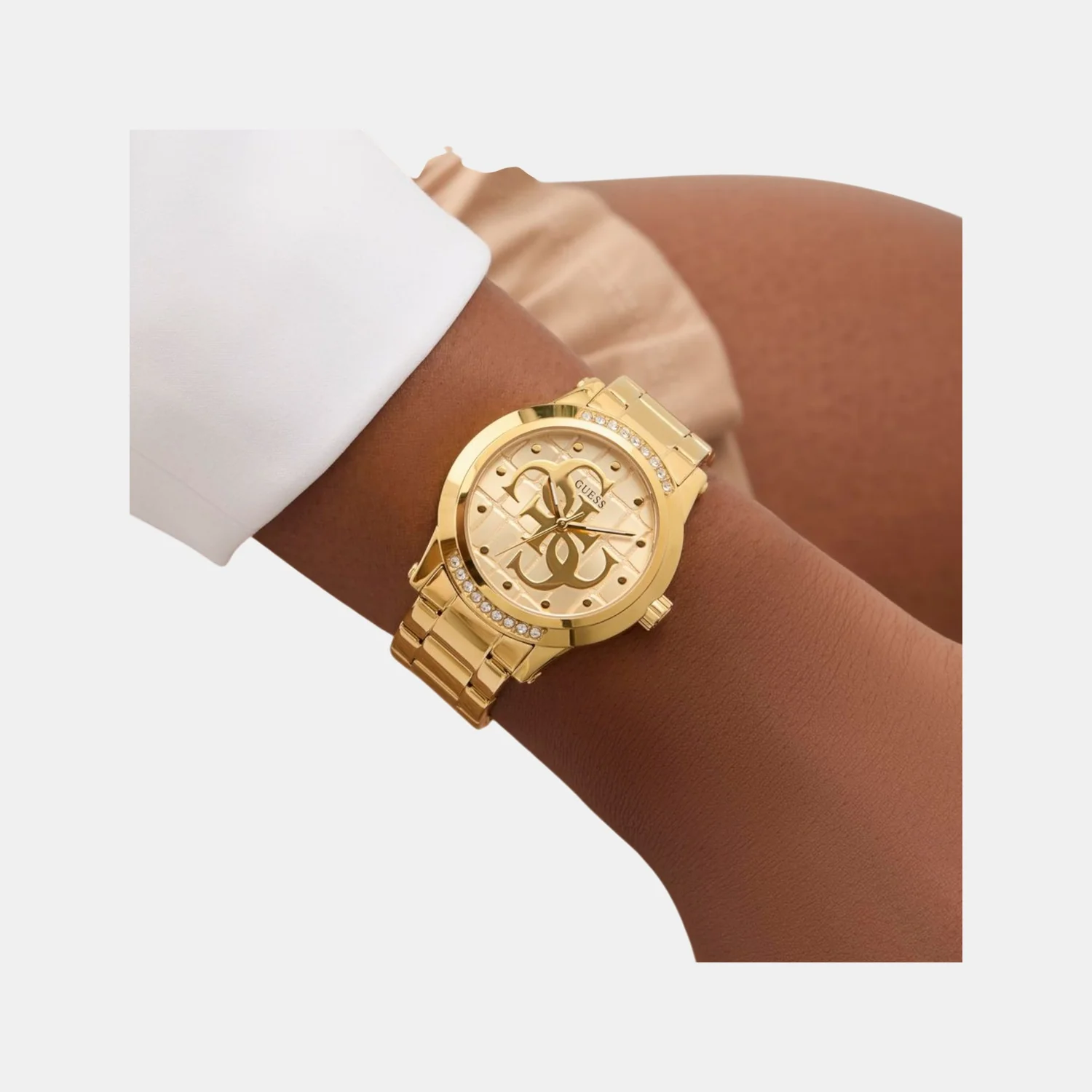 Annette Women Quartz Champagne Dial Analog Stainless Steel Watch GW0861L2 - Image 5