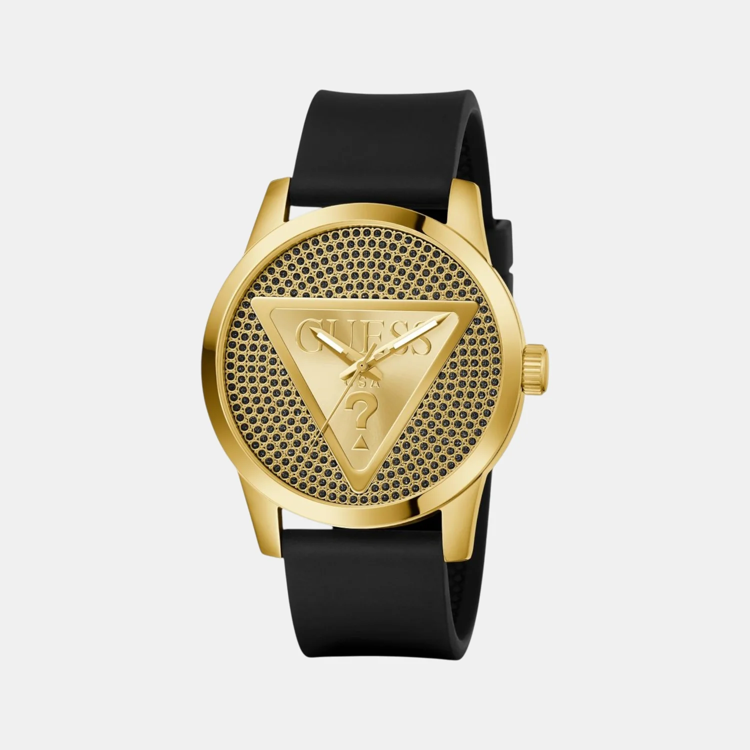 Badge Men Quartz Black Dial Analog Silicone Watch GW0916G1 - Image 3