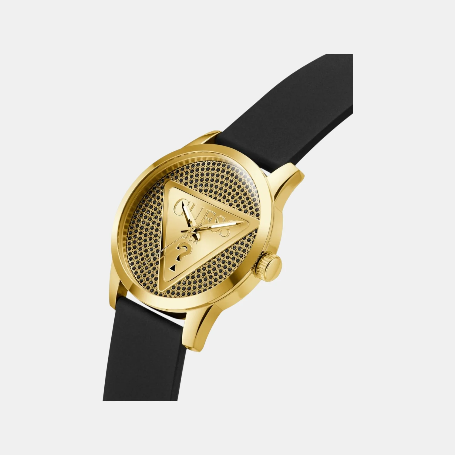 Badge Men Quartz Black Dial Analog Silicone Watch GW0916G1 - Image 7