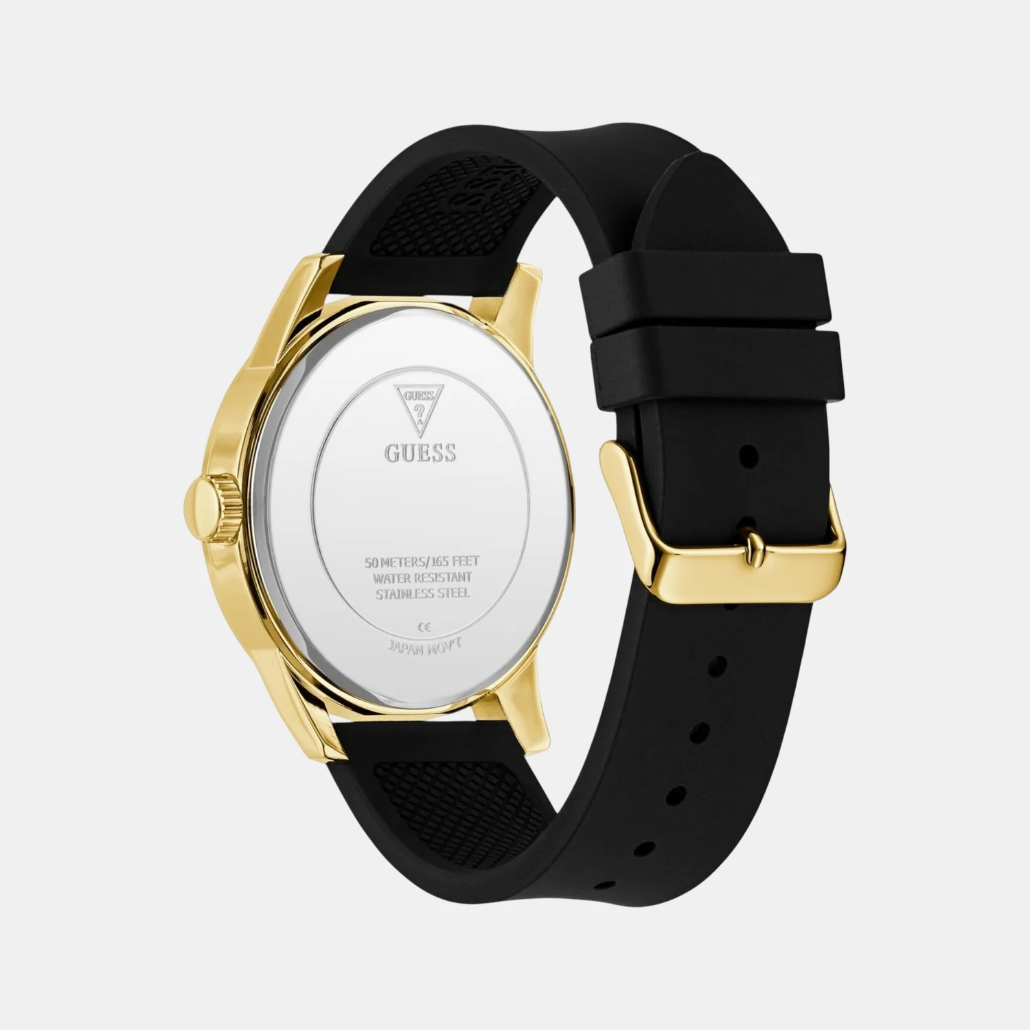 Badge Men Quartz Black Dial Analog Silicone Watch GW0916G1 - Image 9