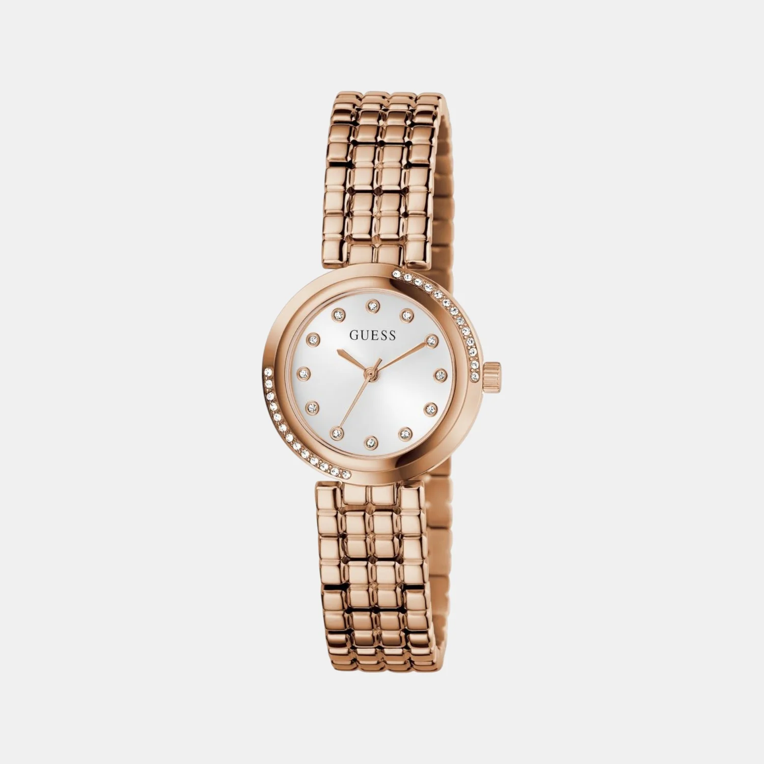 Clara Women Quartz White Dial Analog Recycled Steel Watch GW0930L3 - Image 3