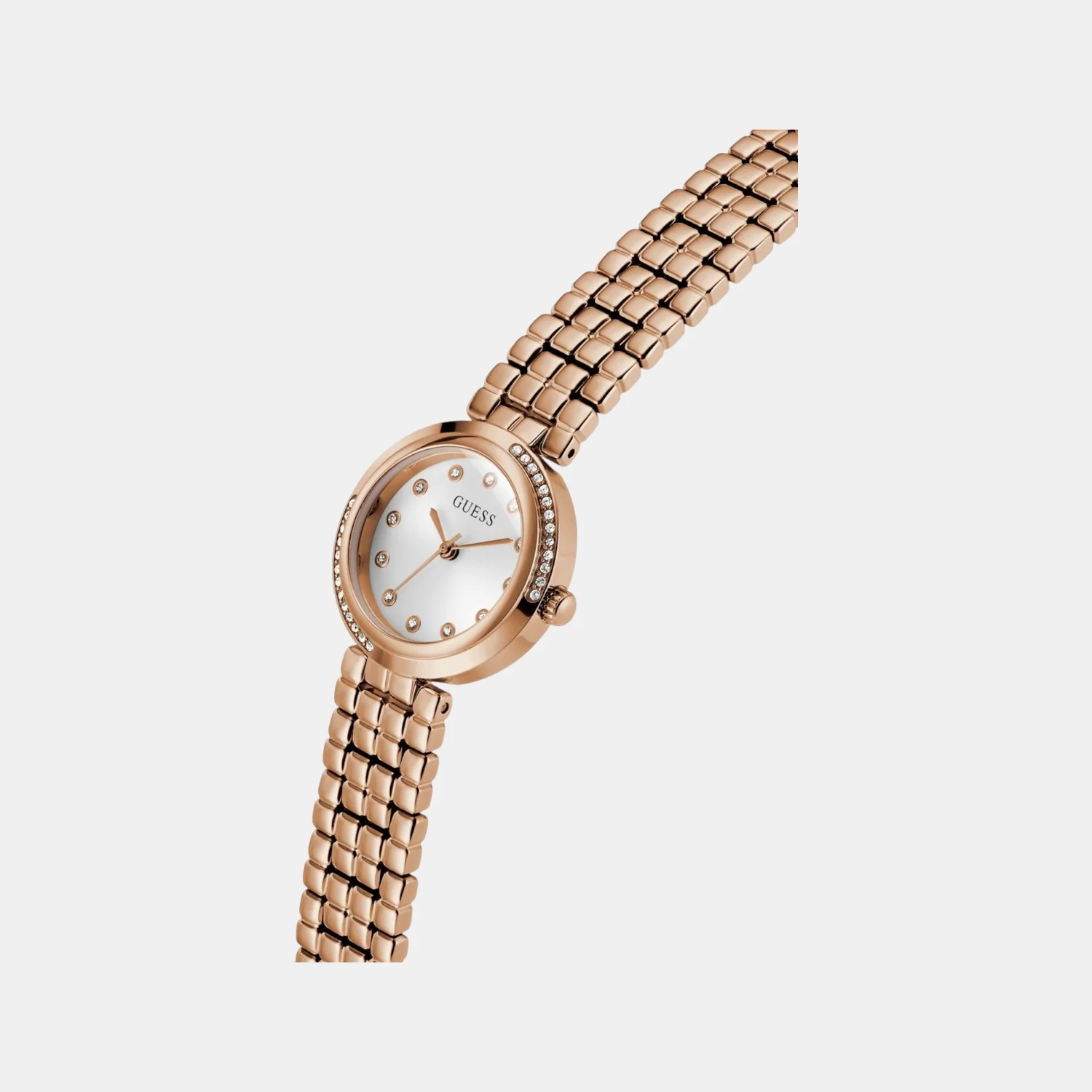 Clara Women Quartz White Dial Analog Recycled Steel Watch GW0930L3 - Image 4