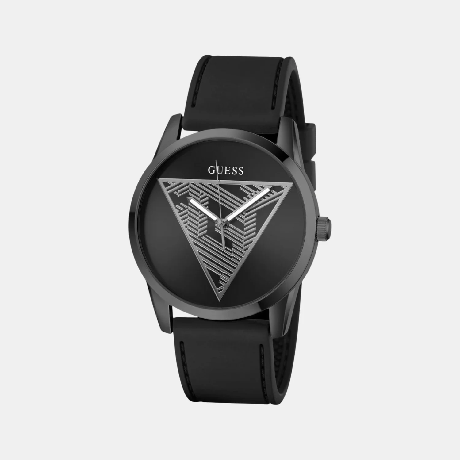 Clark Men Quartz Black Dial Analog Silicone Watch GW0957G3 - Image 4