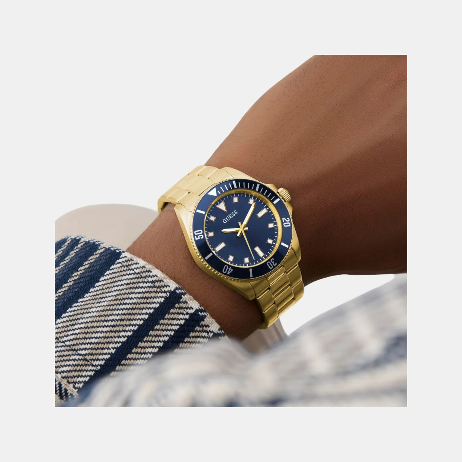 Cliff Men Quartz Blue Dial Analog Stainless Steel Watch GW0968G2 - Image 7