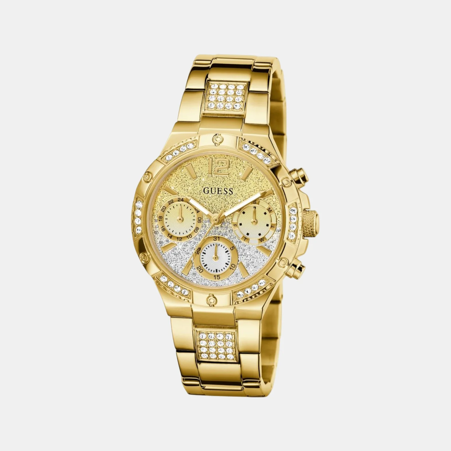 Harlow Women Quartz Dual Tone Dial Multi-Function Stainless Steel Watch GW0950L2 - Image 3