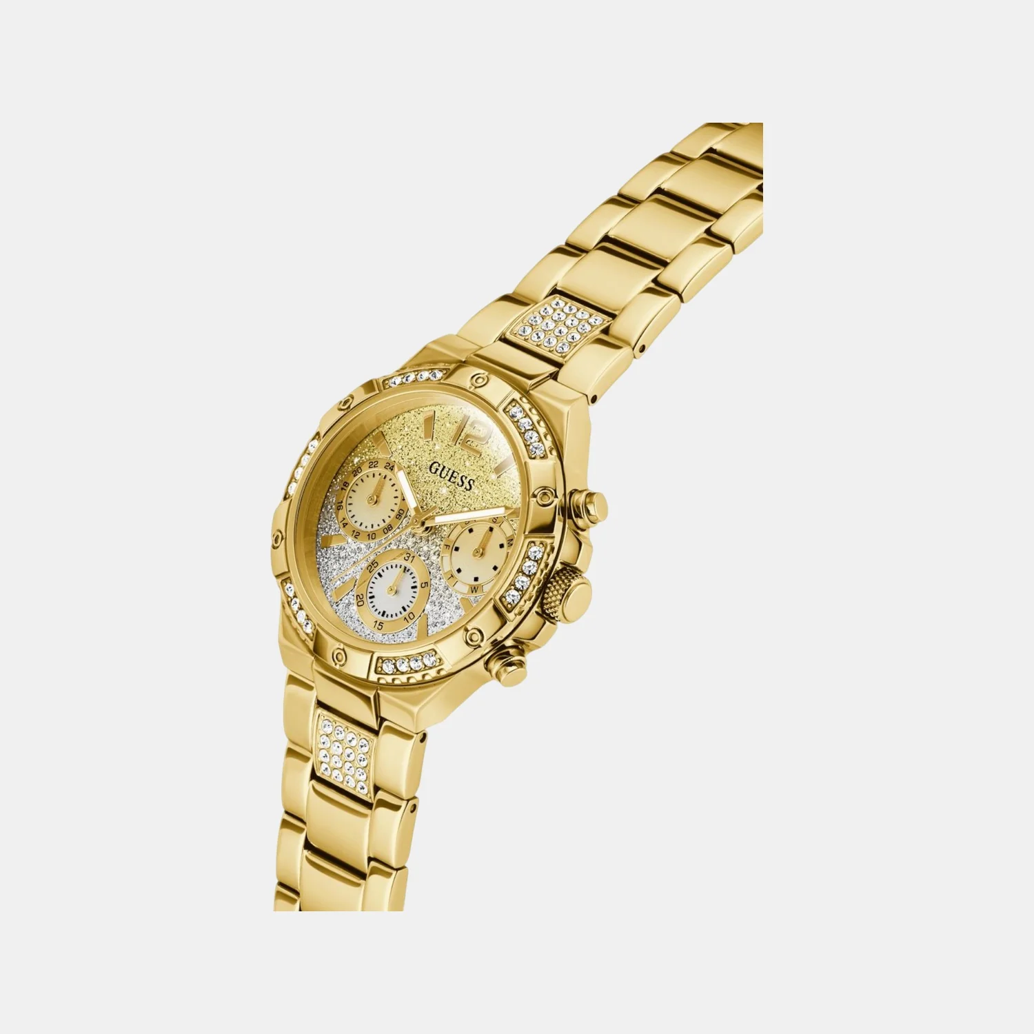 Harlow Women Quartz Dual Tone Dial Multi-Function Stainless Steel Watch GW0950L2 - Image 4