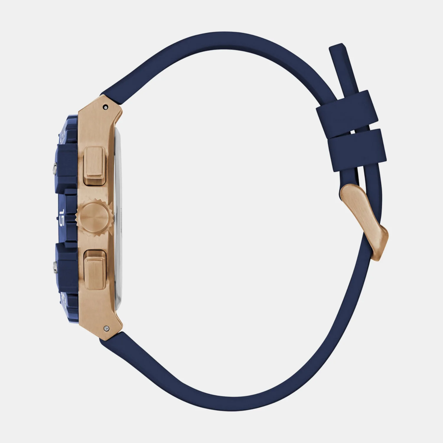 Men Quartz Blue Dial Chronograph Silicone Watch GW1059G5 - Image 3