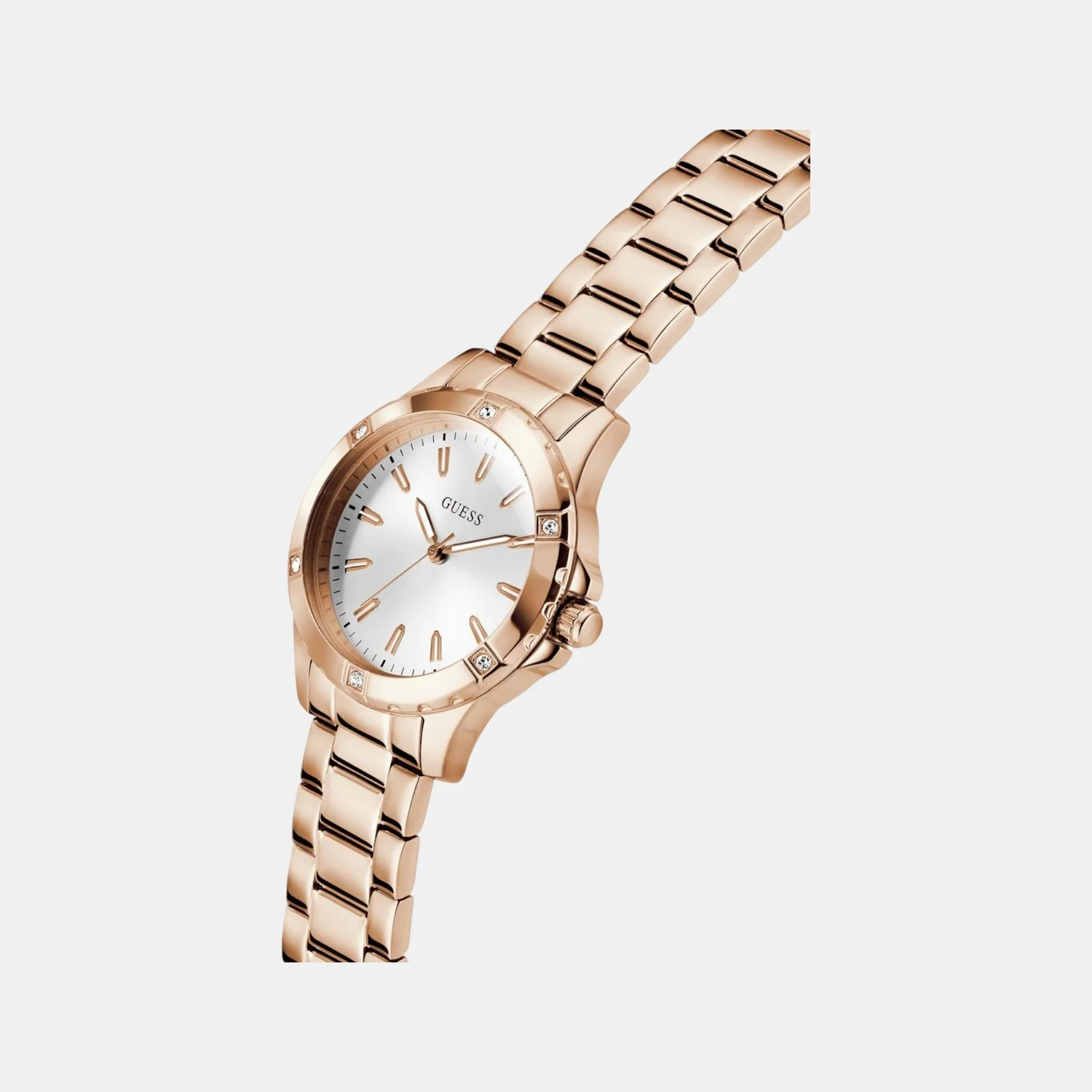 Mist Women Quartz White Dial Analog Stainless Steel Watch GW0948L5 - Image 4