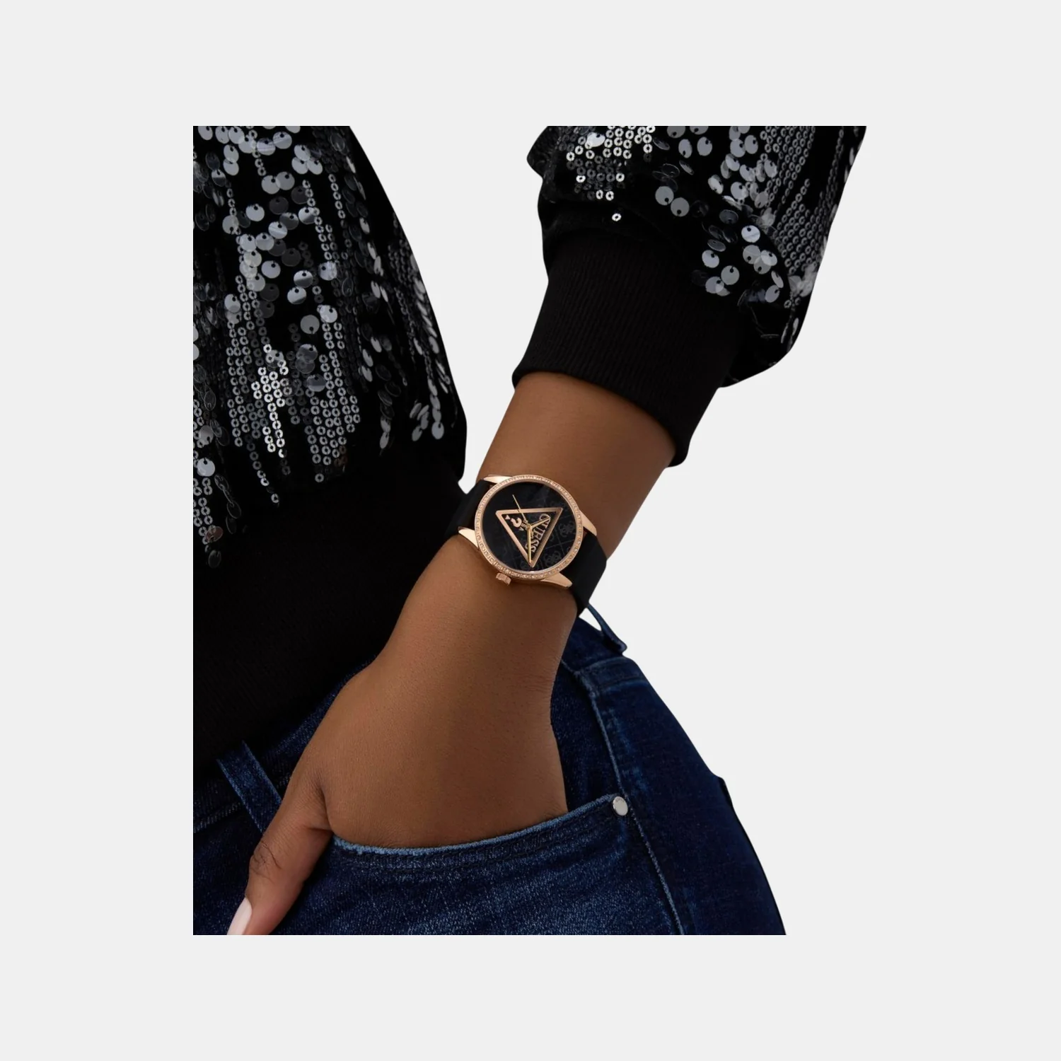 Roxy Women Quartz Black Dial Analog Silicone Watch GW0942L3 - Image 7