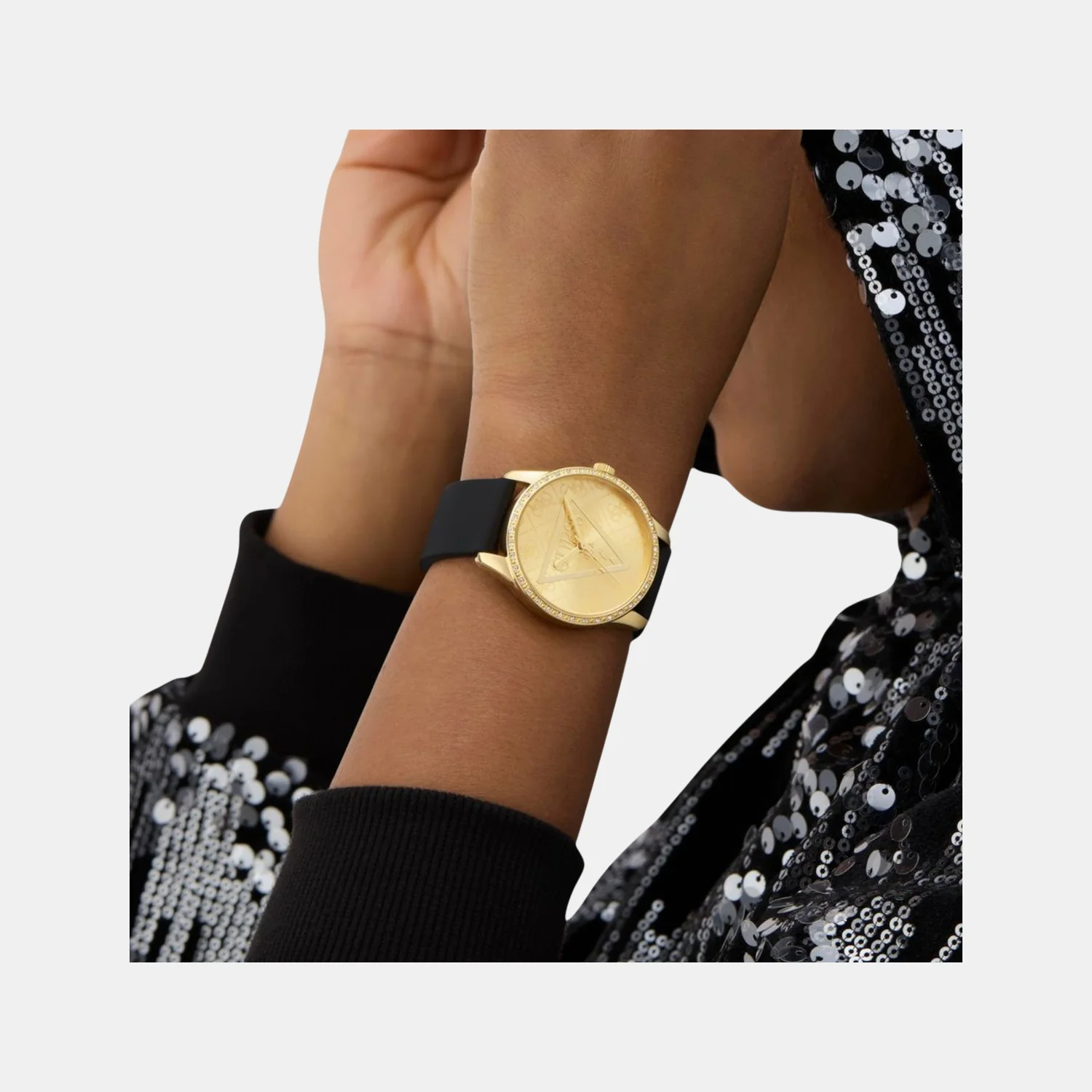 Roxy Women Quartz Champagne Dial Analog Silicone Watch GW0942L2 - Image 5