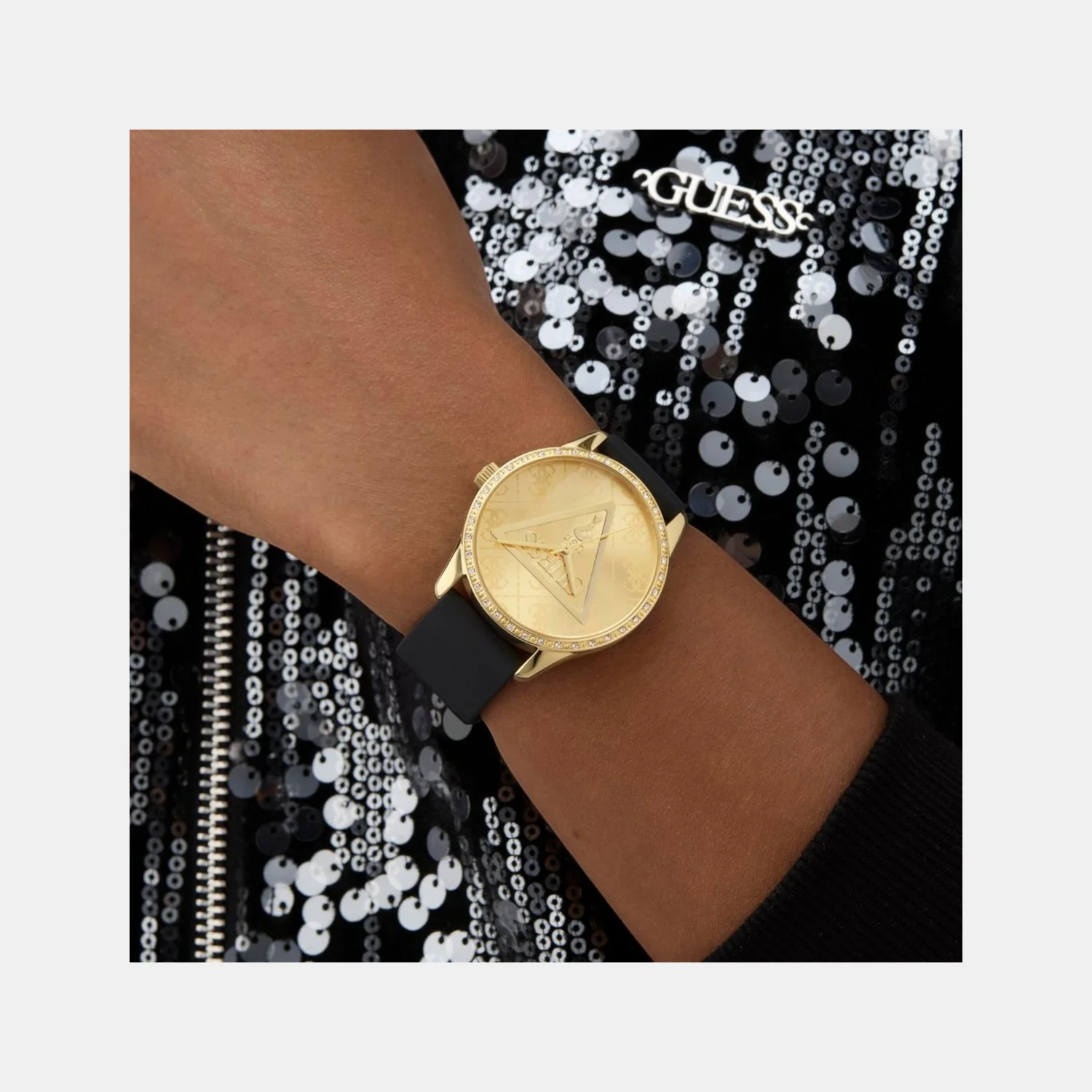 Roxy Women Quartz Champagne Dial Analog Silicone Watch GW0942L2 - Image 9