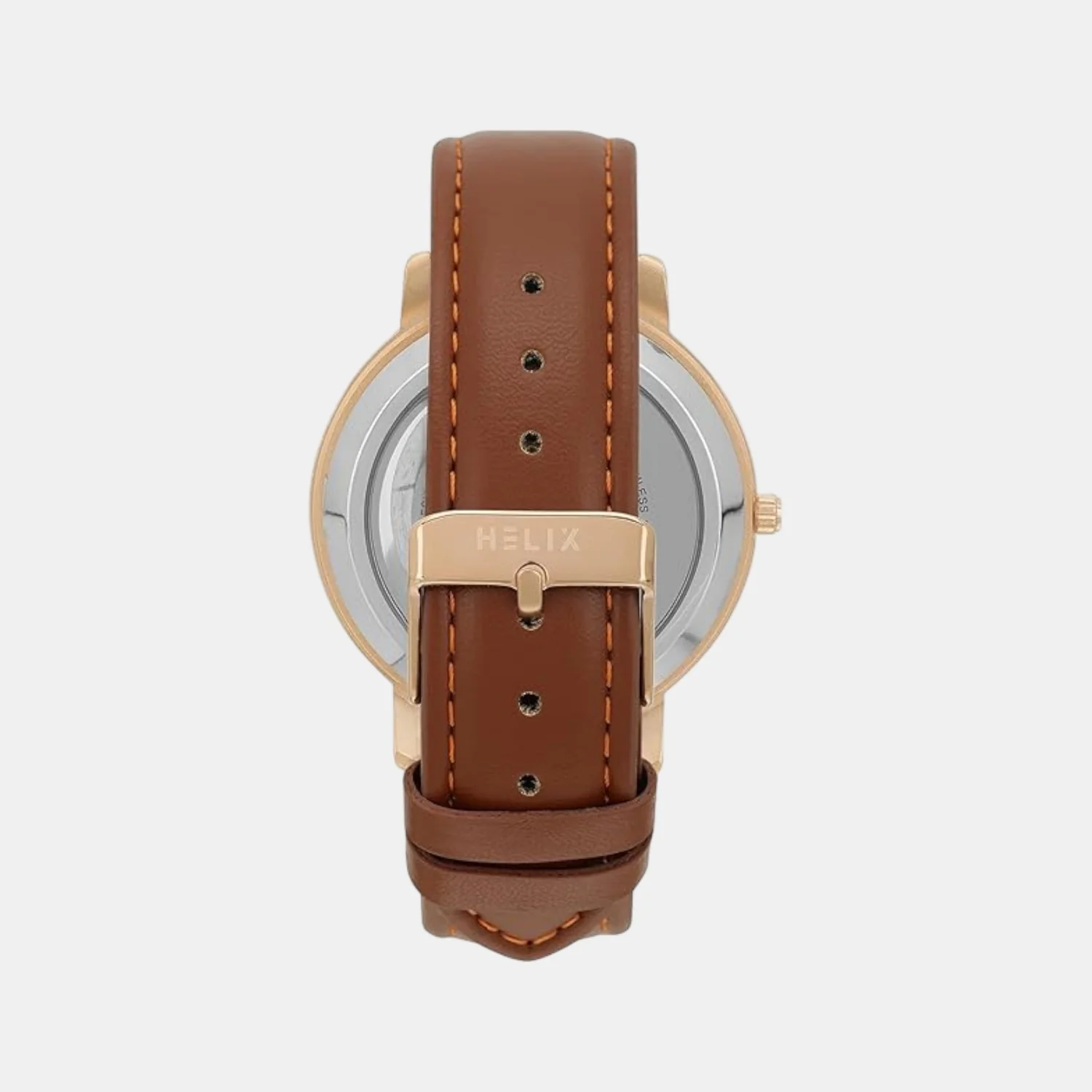 Men Quartz Rose Gold Dial Analog Leather Watch TW063HG00T - Image 5